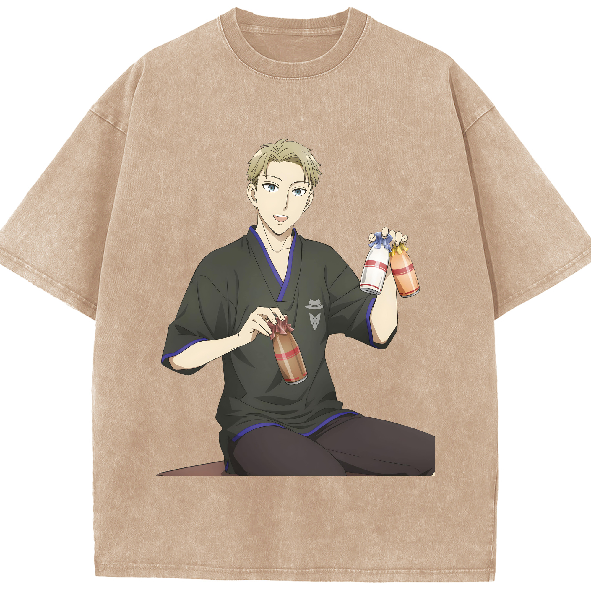 （画像用） SPY×FAMILY间谍家家酒 綿100% ヴィンテージ風 半袖Tシャツ（フロントプリント）