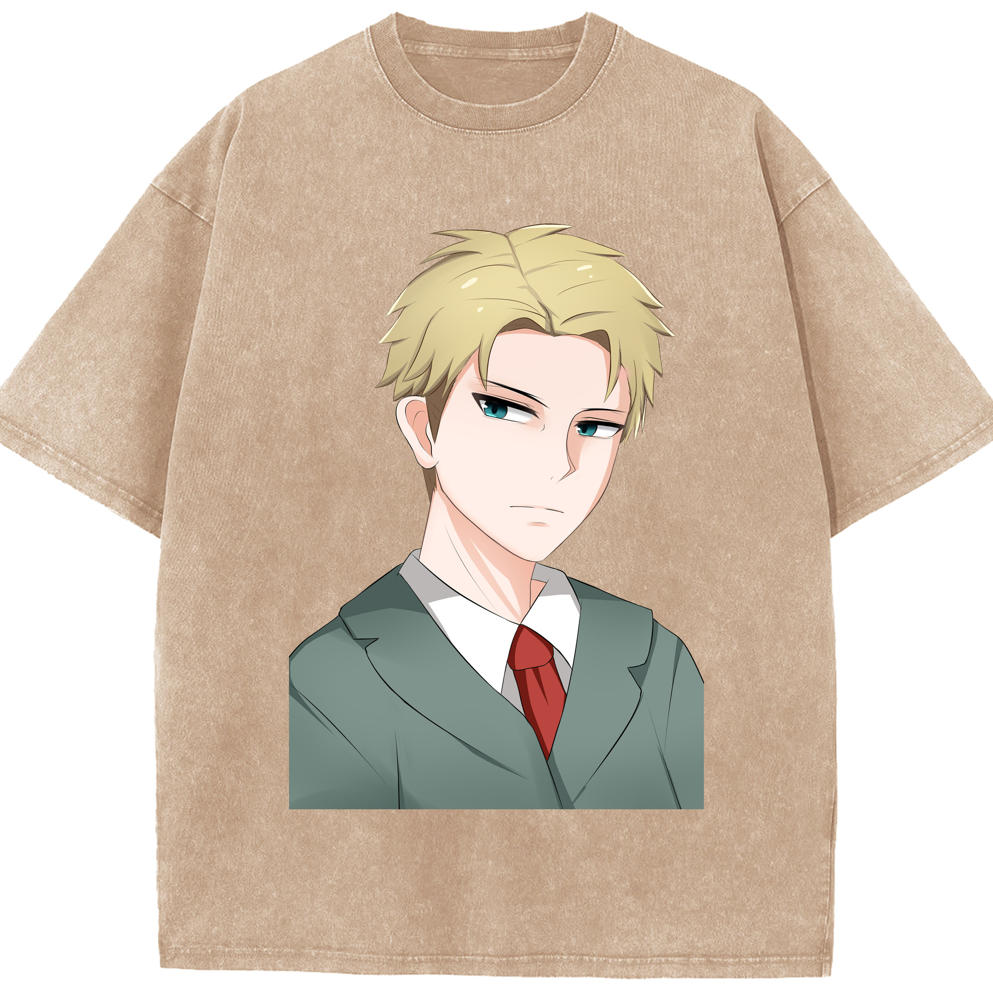 （画像用） SPY×FAMILY间谍家家酒 綿100% ヴィンテージ風 半袖Tシャツ（フロントプリント）