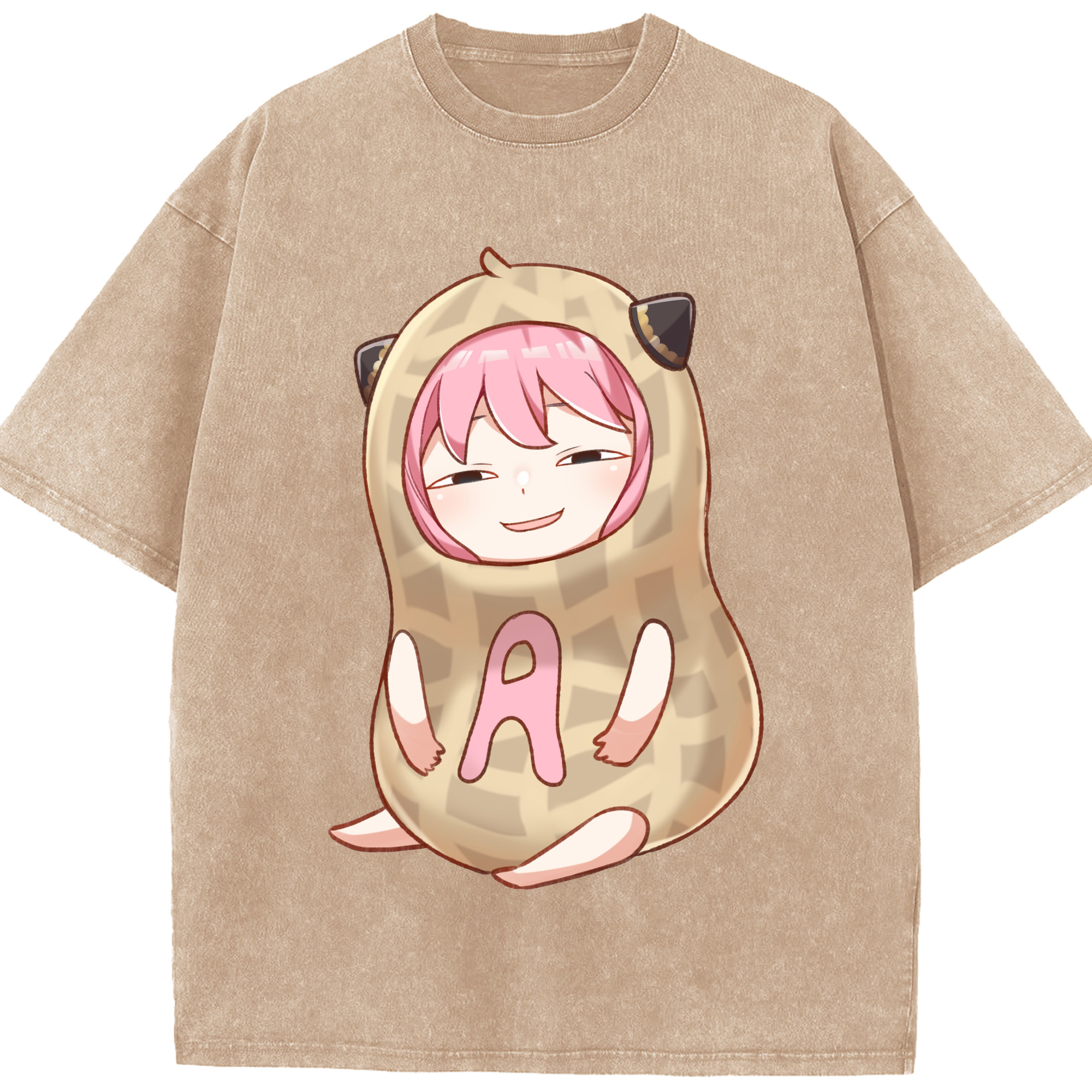 （画像用） SPY×FAMILY间谍家家酒 綿100% ヴィンテージ風 半袖Tシャツ（フロントプリント）