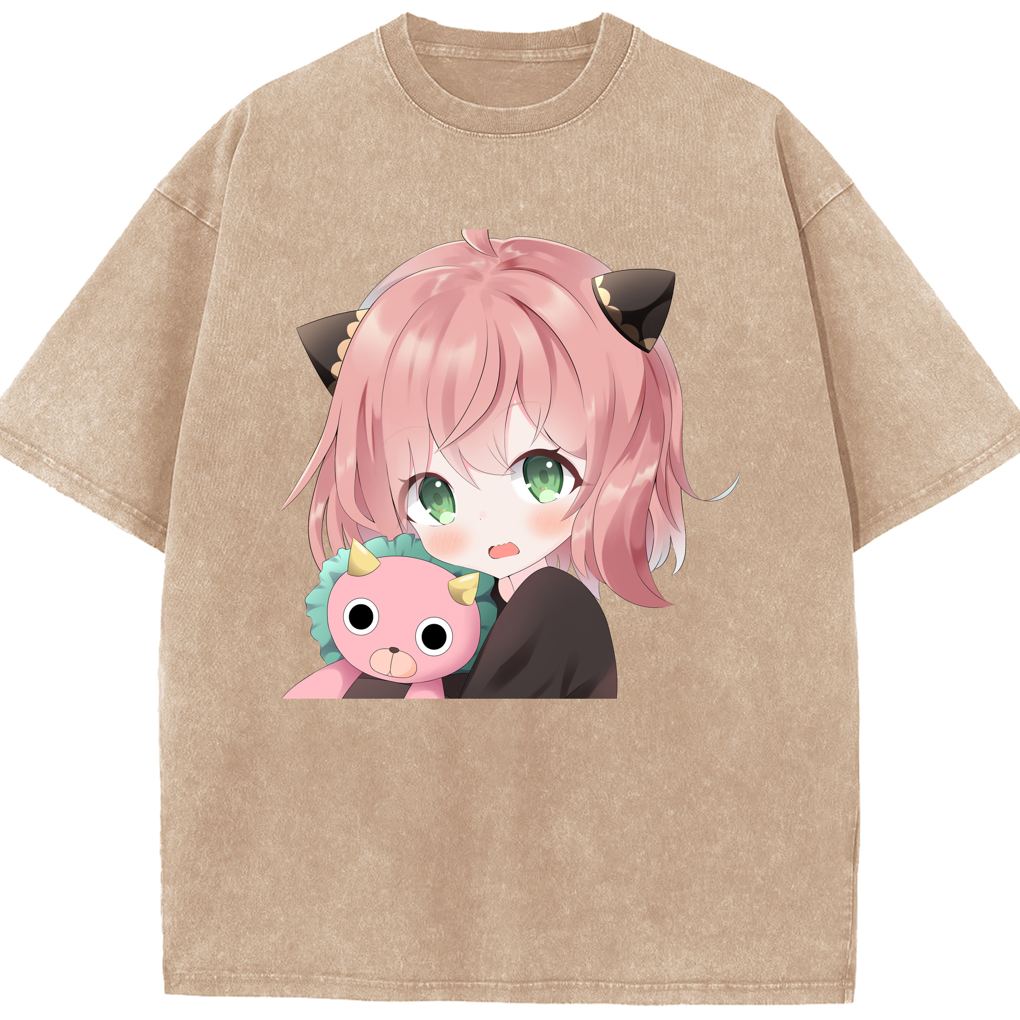 （画像用） SPY×FAMILY间谍家家酒 綿100% ヴィンテージ風 半袖Tシャツ（フロントプリント）