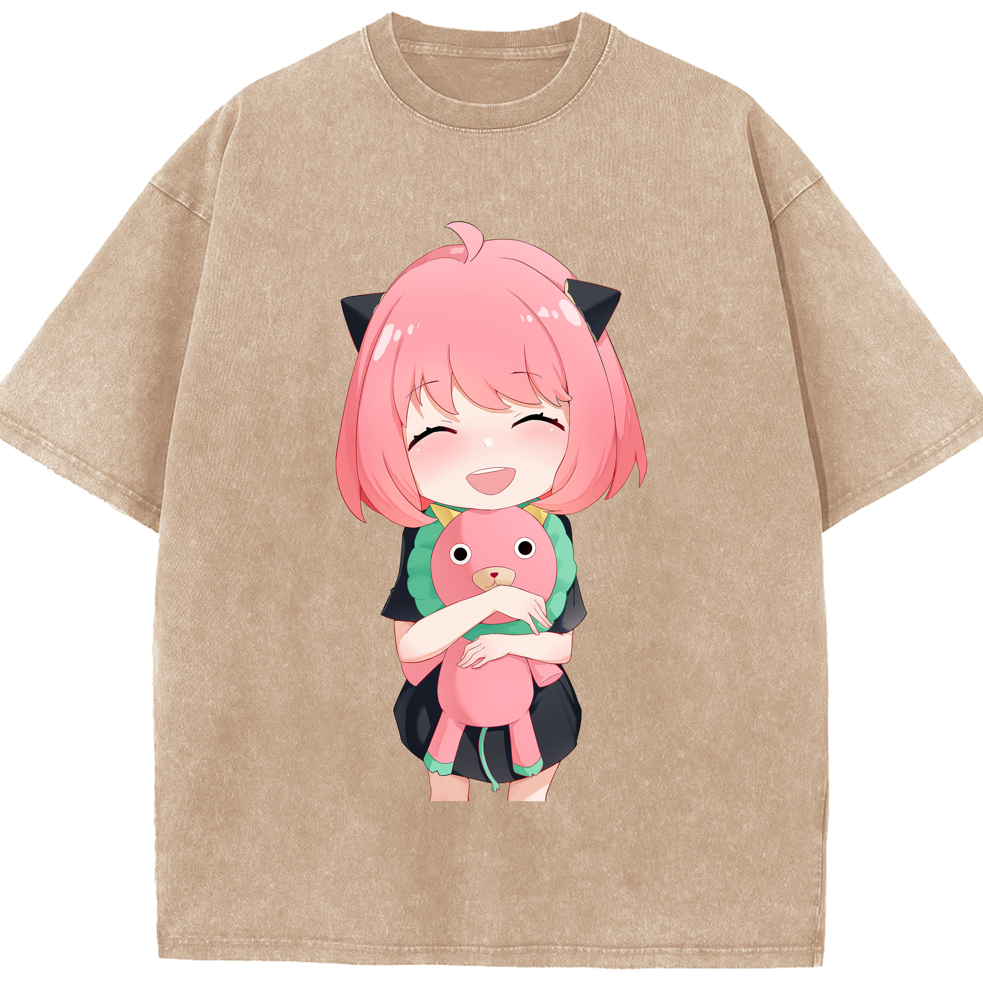 （画像用） SPY×FAMILY间谍家家酒 綿100% ヴィンテージ風 半袖Tシャツ（フロントプリント）