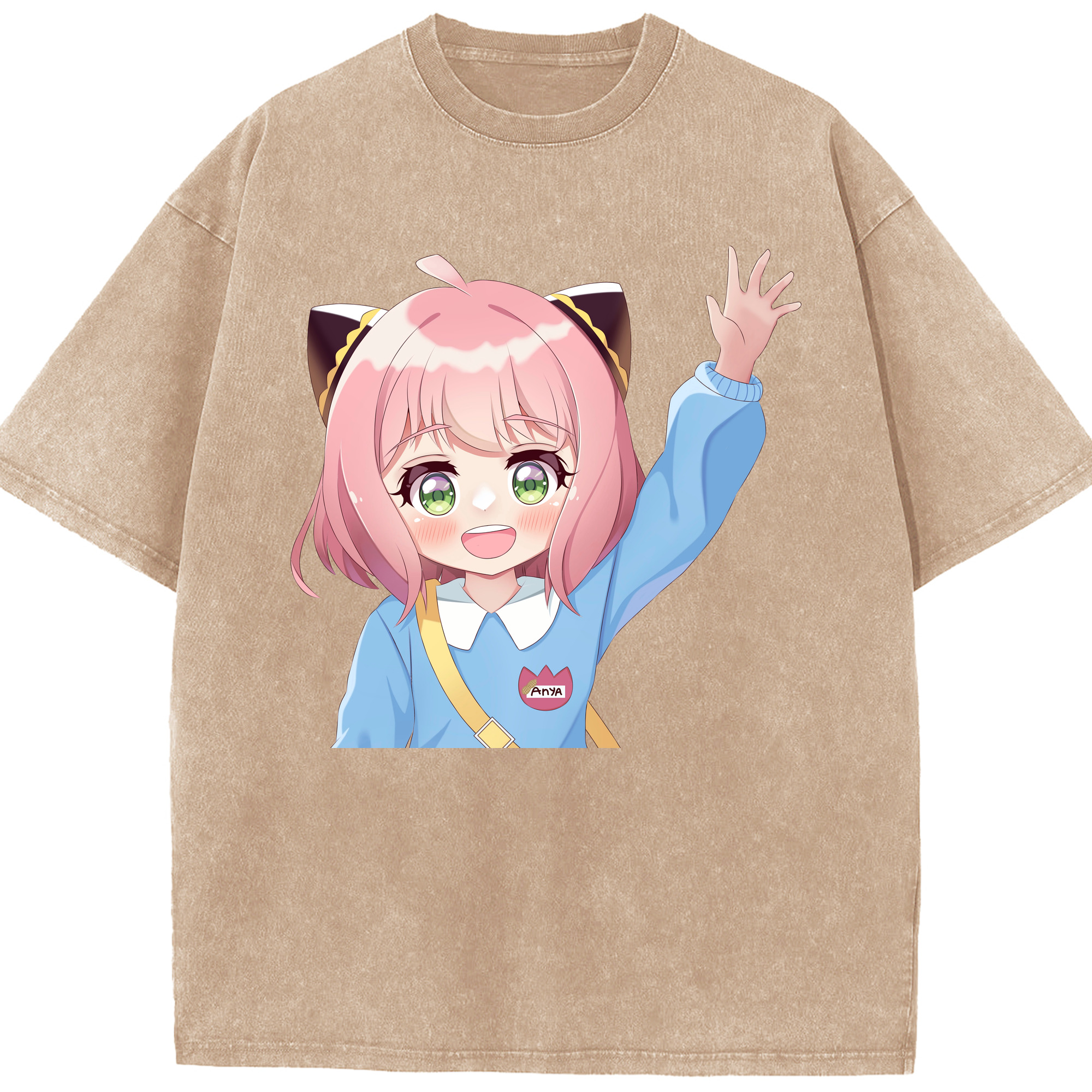 （画像用） SPY×FAMILY间谍家家酒 綿100% ヴィンテージ風 半袖Tシャツ（フロントプリント）