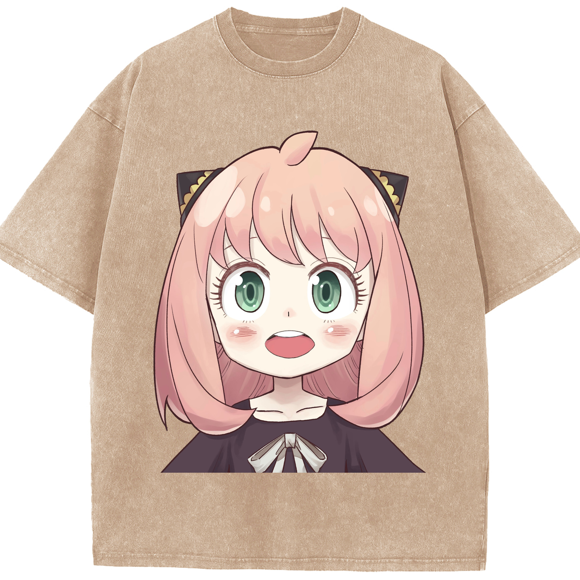 （画像用） SPY×FAMILY间谍家家酒 綿100% ヴィンテージ風 半袖Tシャツ（フロントプリント）