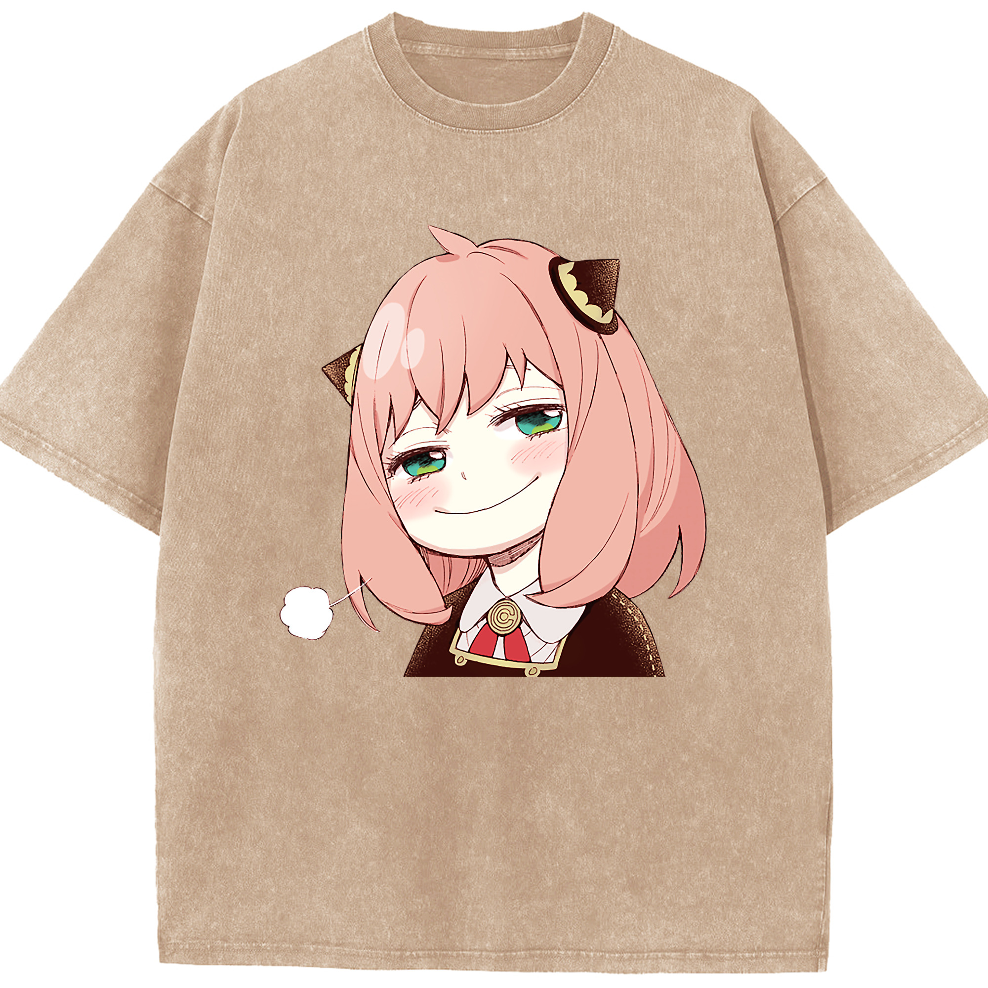 （画像用） SPY×FAMILY间谍家家酒 綿100% ヴィンテージ風 半袖Tシャツ（フロントプリント）
