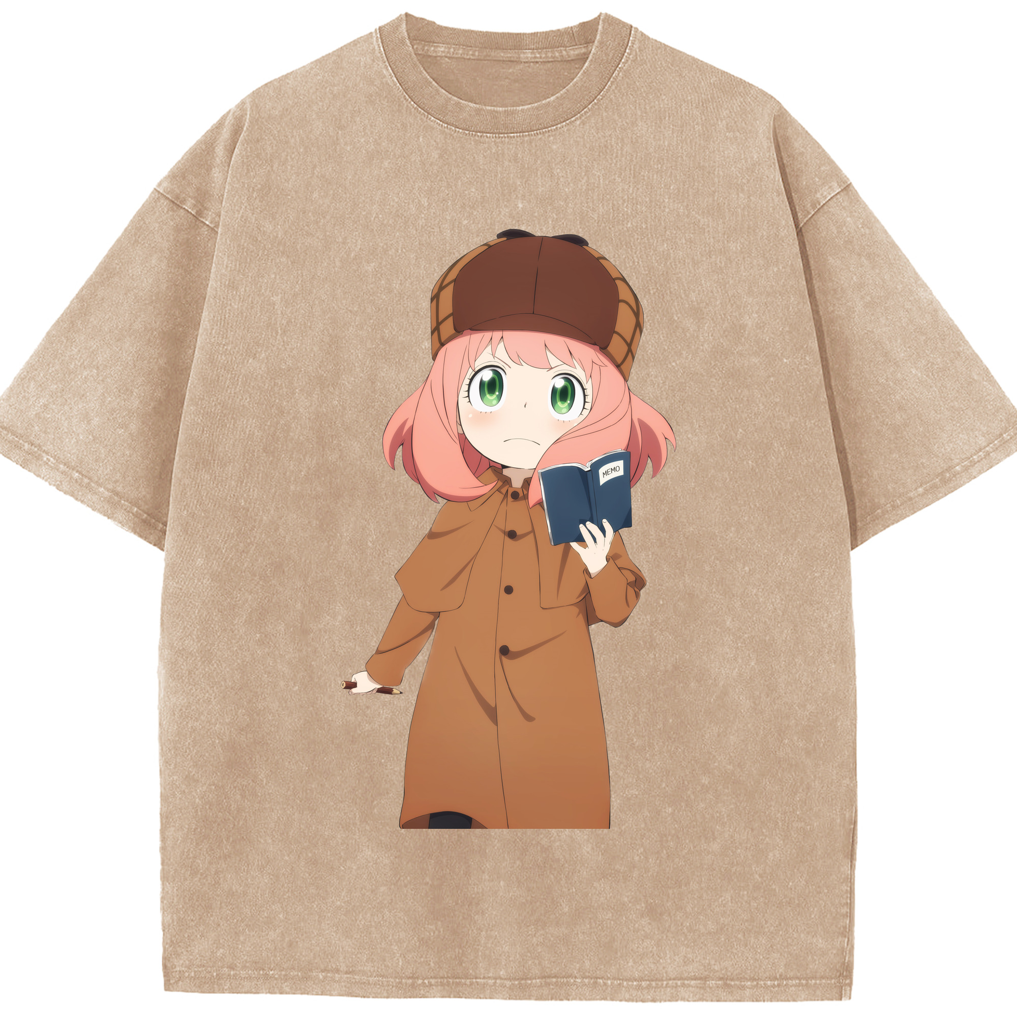 （画像用） SPY×FAMILY间谍家家酒 綿100% ヴィンテージ風 半袖Tシャツ（フロントプリント）