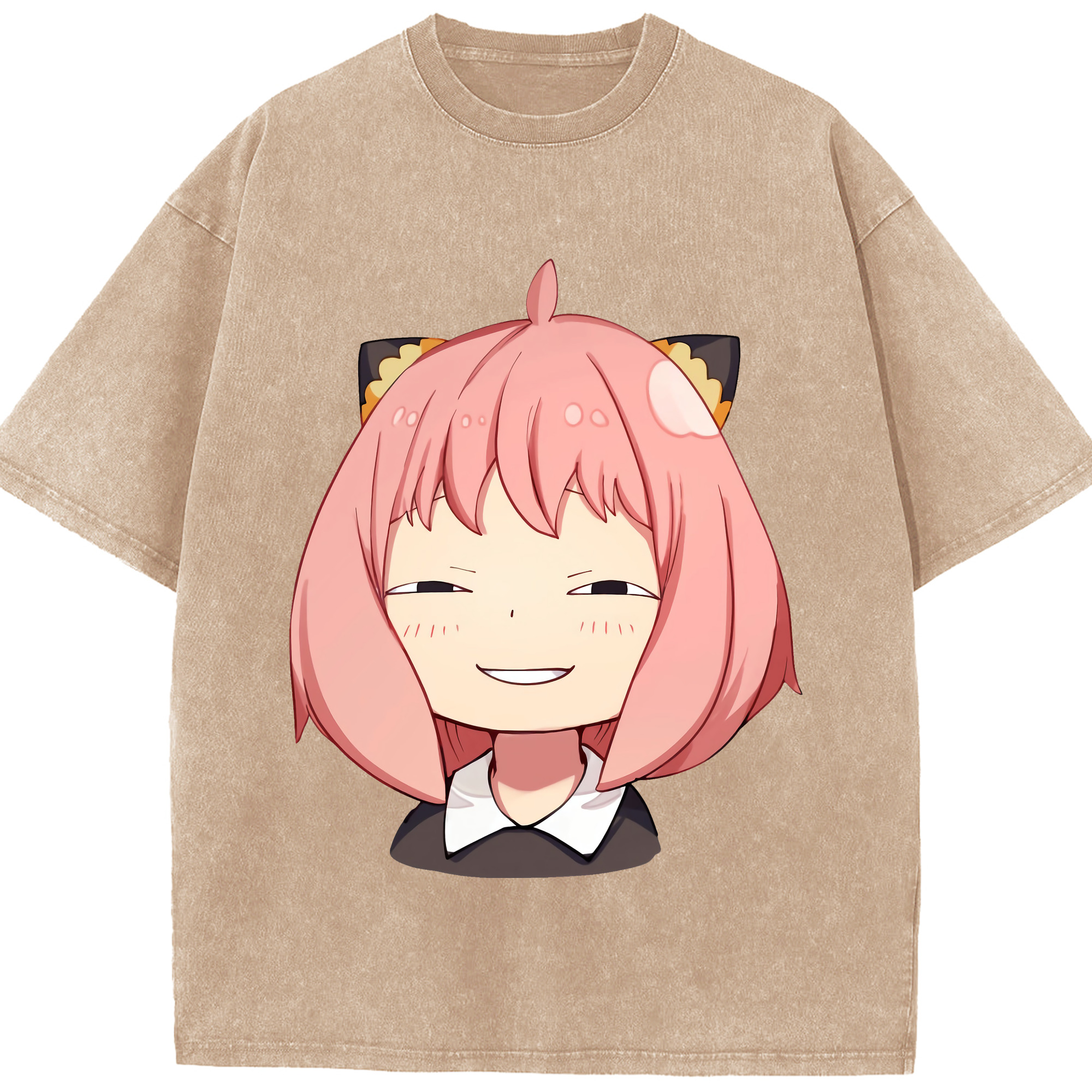 （画像用） SPY×FAMILY间谍家家酒 綿100% ヴィンテージ風 半袖Tシャツ（フロントプリント）