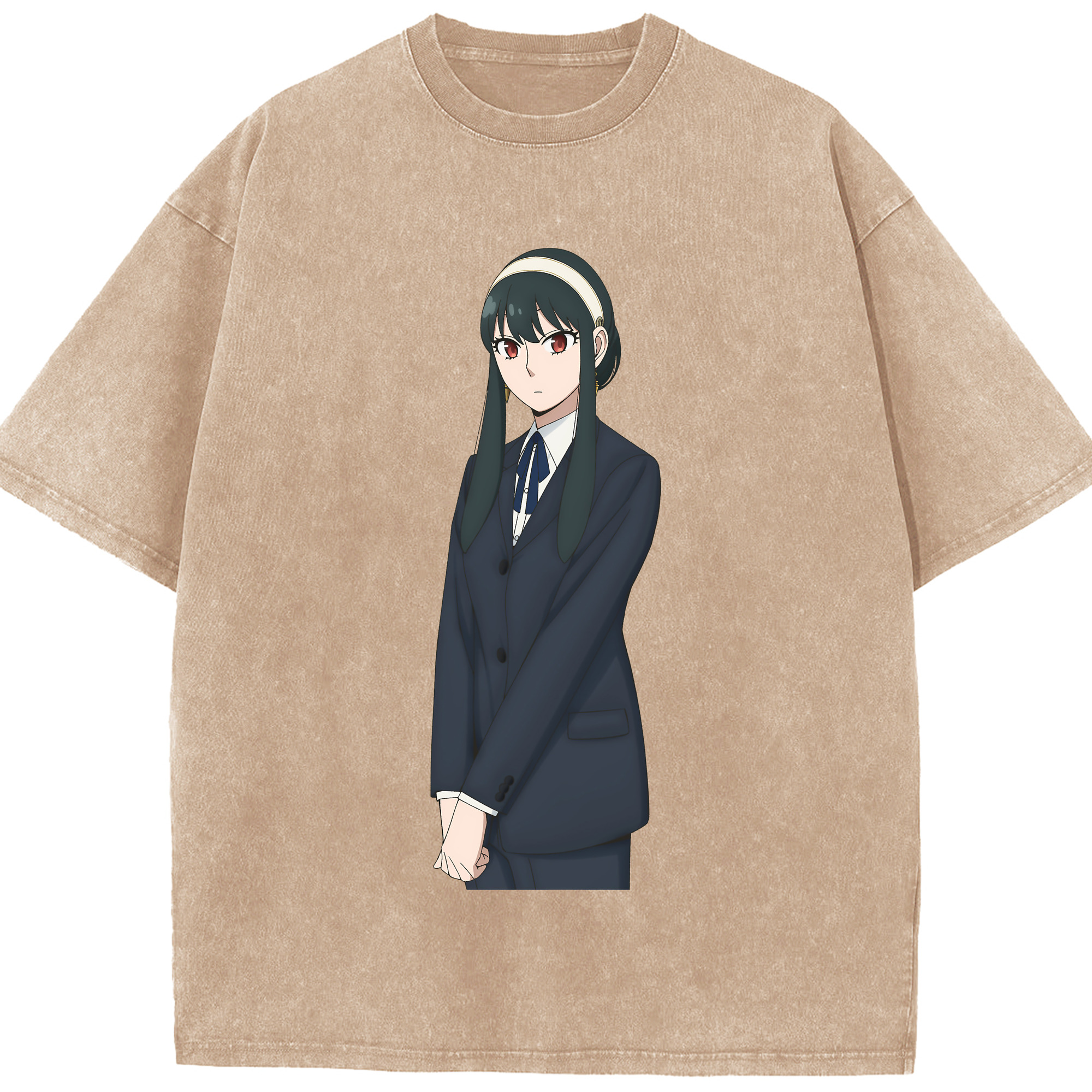（画像用） SPY×FAMILY间谍家家酒 綿100% ヴィンテージ風 半袖Tシャツ（フロントプリント）