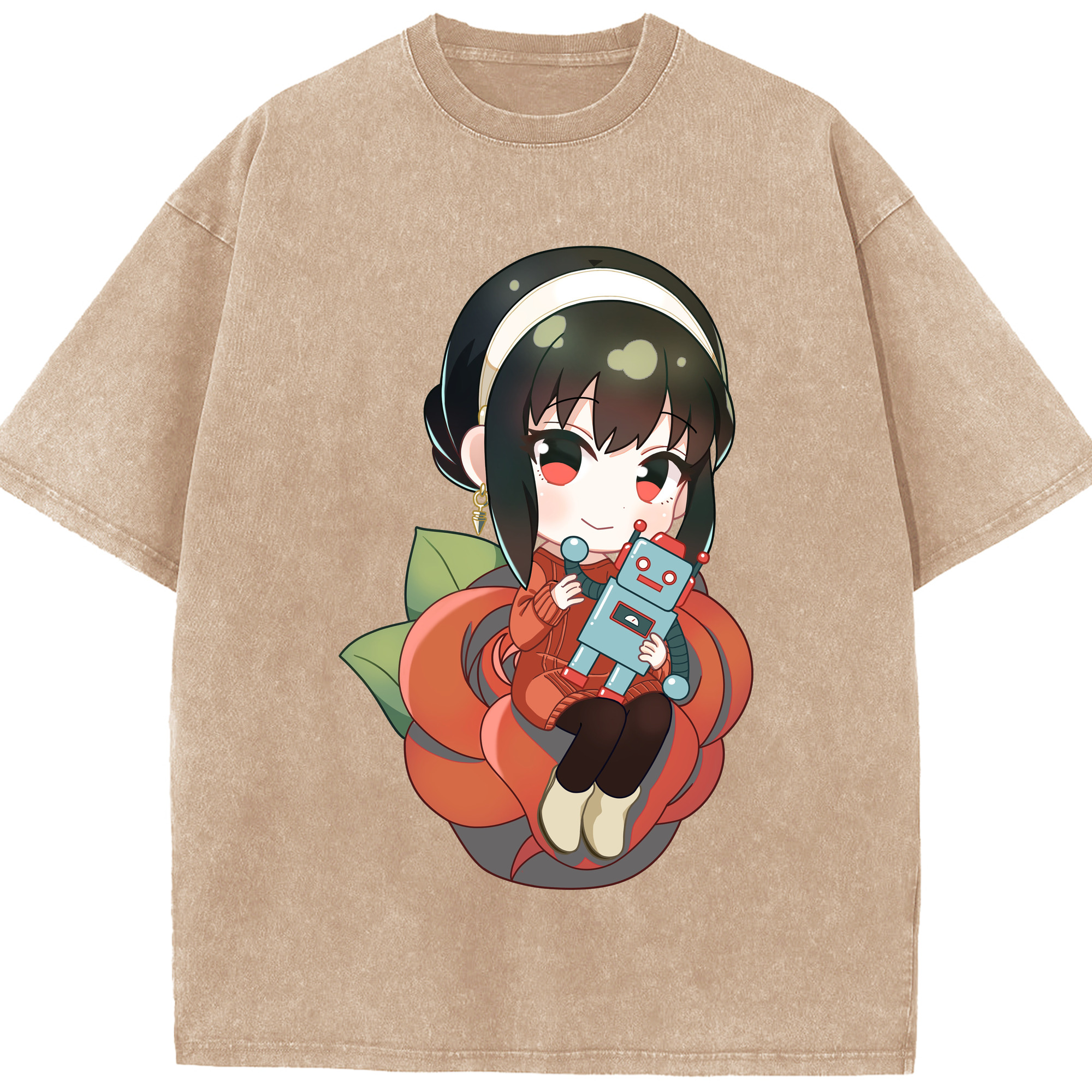 （画像用） SPY×FAMILY间谍家家酒 綿100% ヴィンテージ風 半袖Tシャツ（フロントプリント）