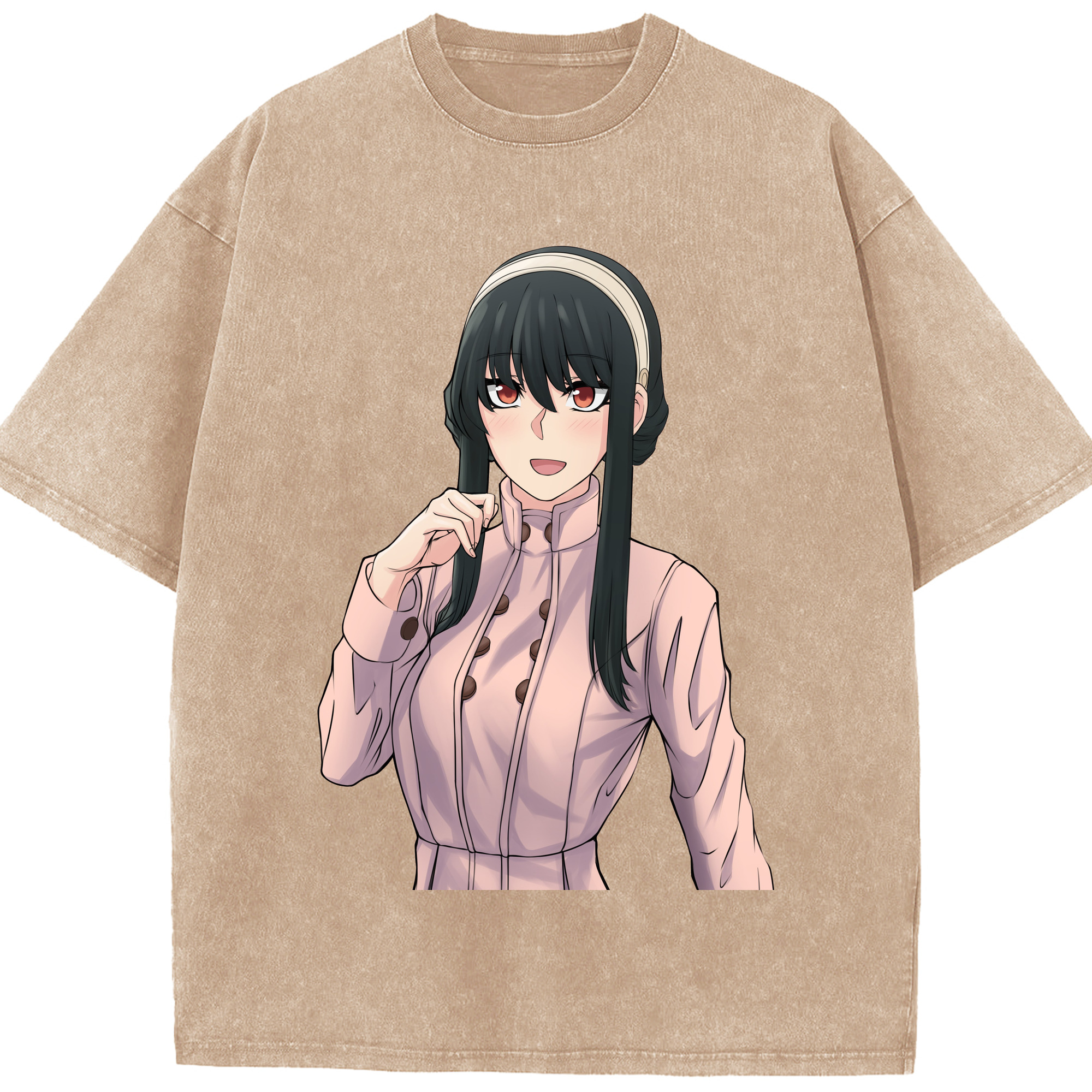 （画像用） SPY×FAMILY间谍家家酒 綿100% ヴィンテージ風 半袖Tシャツ（フロントプリント）