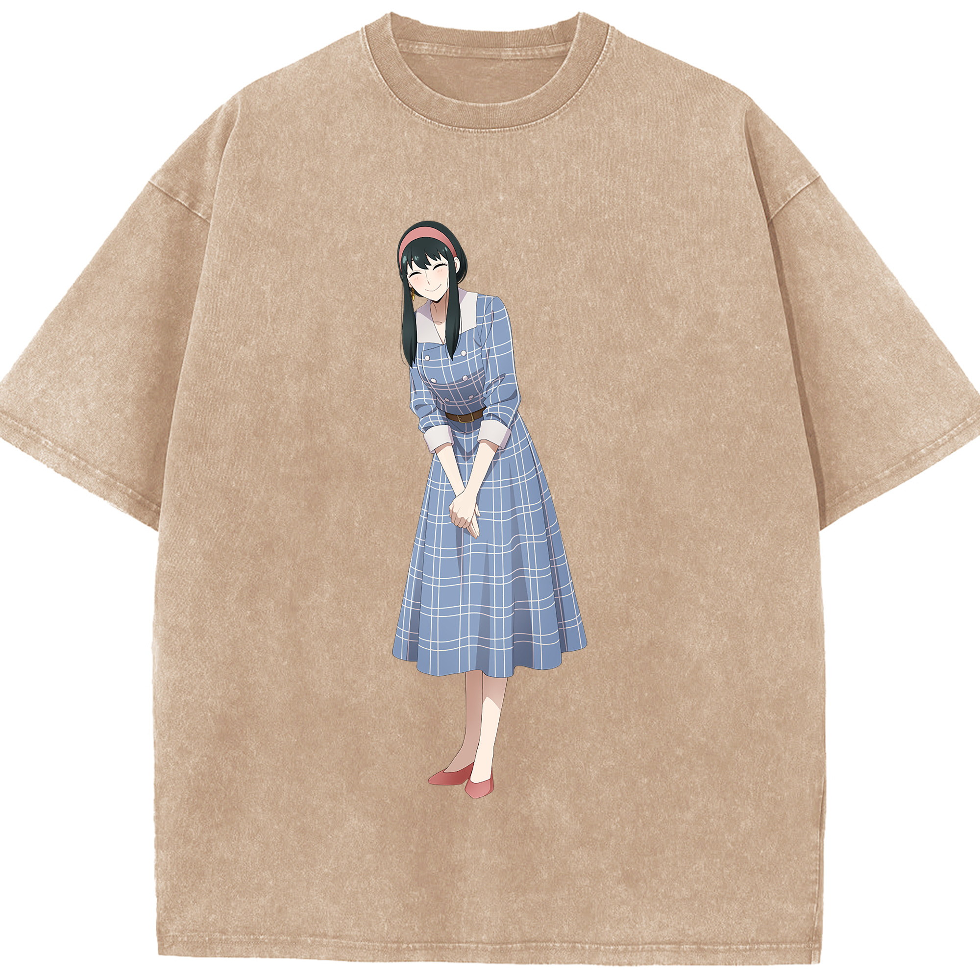 （画像用） SPY×FAMILY间谍家家酒 綿100% ヴィンテージ風 半袖Tシャツ（フロントプリント）