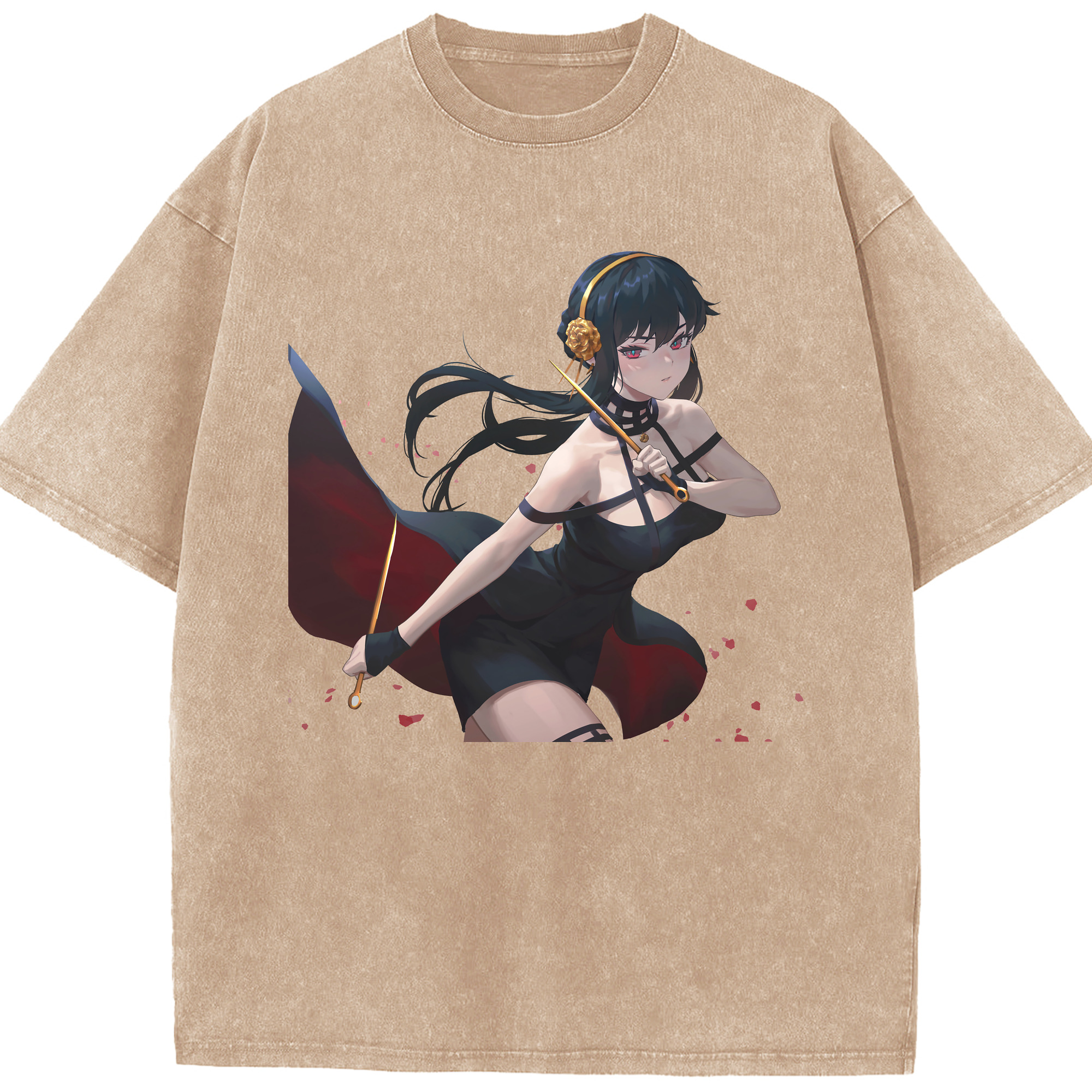 （画像用） SPY×FAMILY间谍家家酒 綿100% ヴィンテージ風 半袖Tシャツ（フロントプリント）