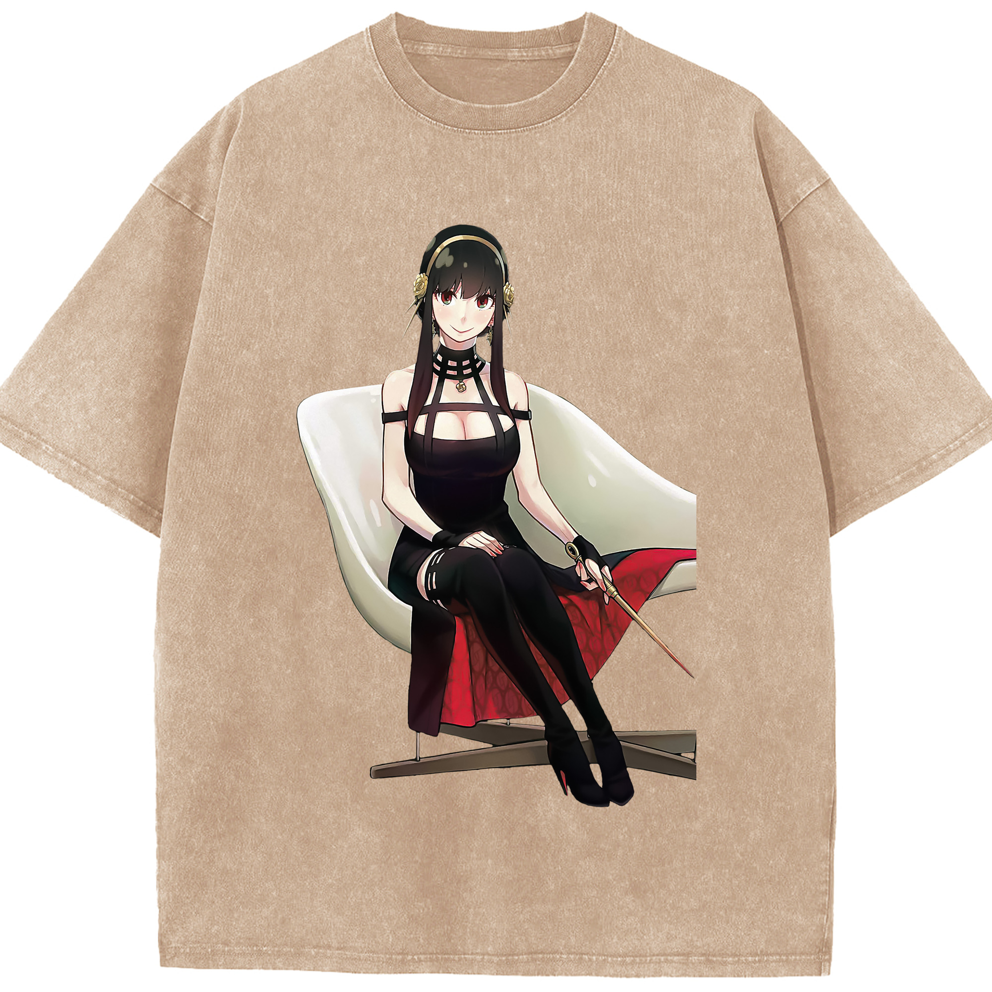 （画像用） SPY×FAMILY间谍家家酒 綿100% ヴィンテージ風 半袖Tシャツ（フロントプリント）