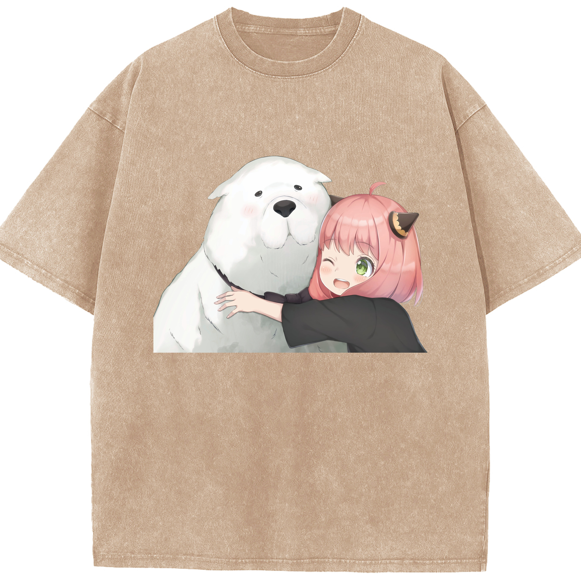 （画像用） SPY×FAMILY间谍家家酒 綿100% ヴィンテージ風 半袖Tシャツ（フロントプリント）