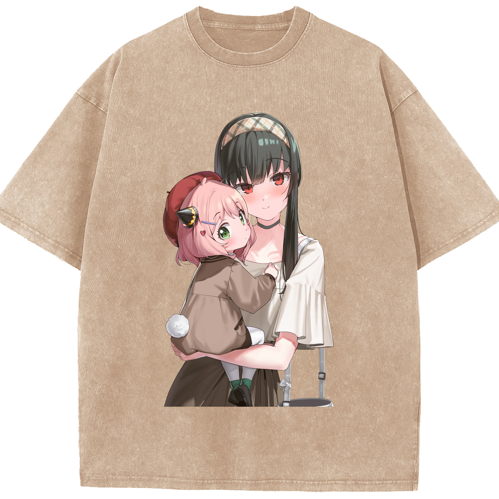 （画像用） SPY×FAMILY间谍家家酒 綿100% ヴィンテージ風 半袖Tシャツ（フロントプリント）