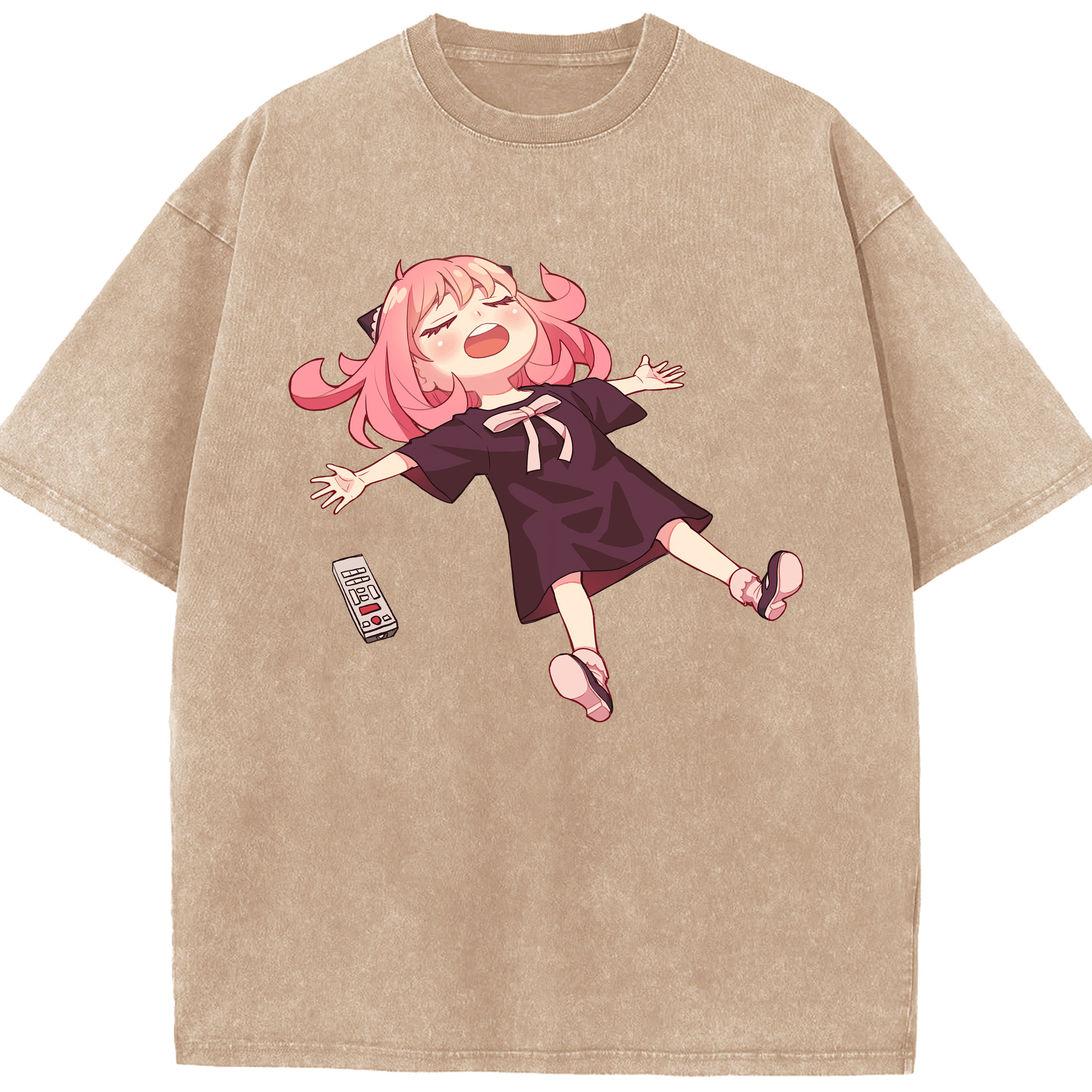 （画像用） SPY×FAMILY间谍家家酒 綿100% ヴィンテージ風 半袖Tシャツ（フロントプリント）