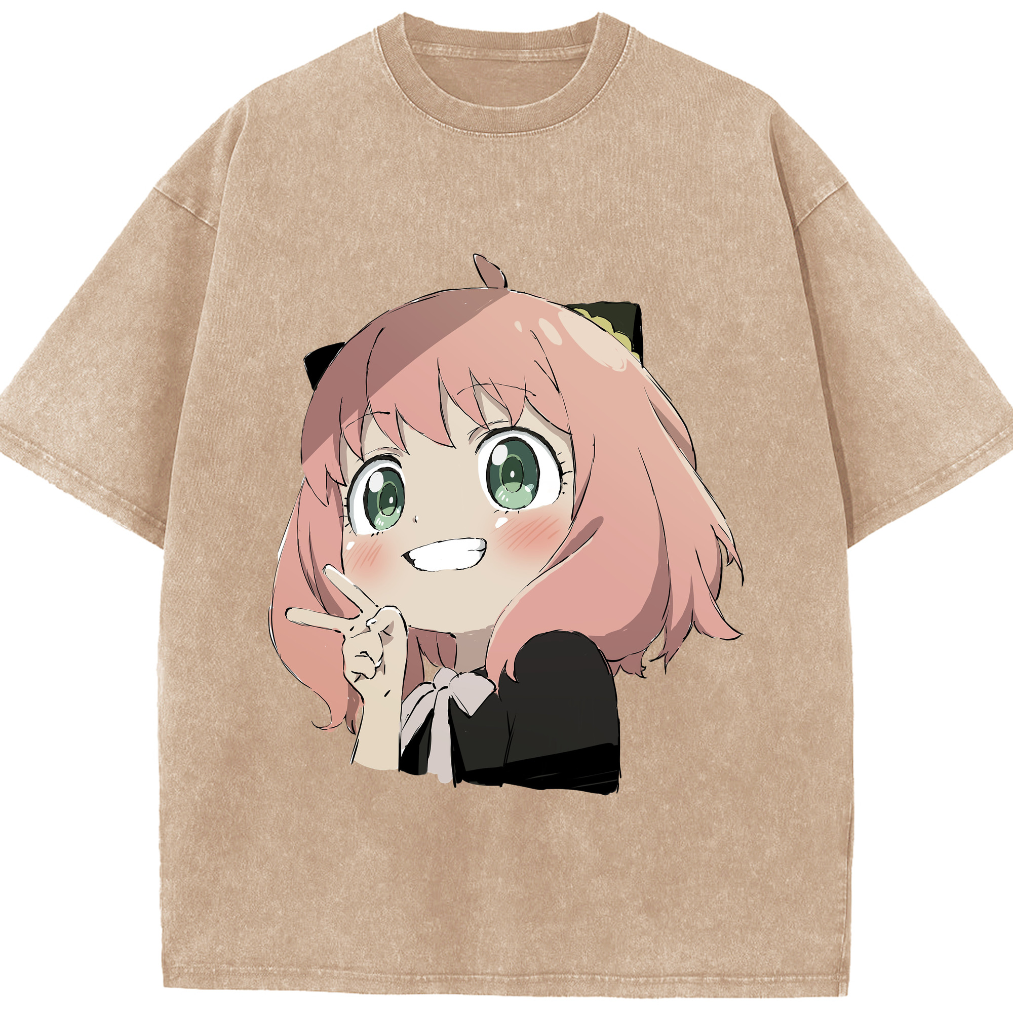 （画像用） SPY×FAMILY间谍家家酒 綿100% ヴィンテージ風 半袖Tシャツ（フロントプリント）