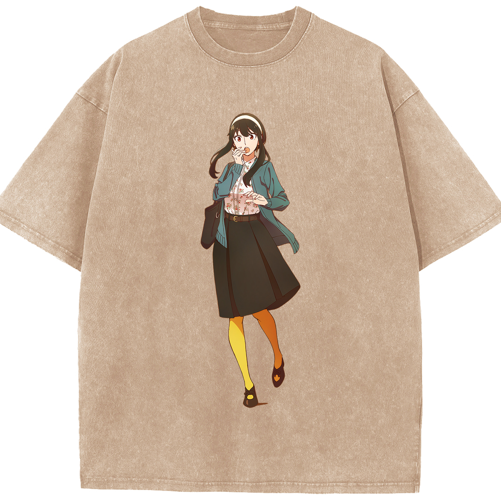 （画像用） SPY×FAMILY间谍家家酒 綿100% ヴィンテージ風 半袖Tシャツ（フロントプリント）