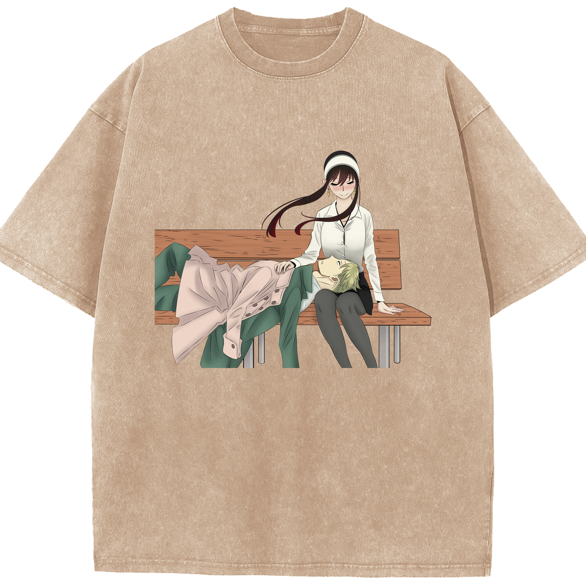 （画像用） SPY×FAMILY间谍家家酒 綿100% ヴィンテージ風 半袖Tシャツ（フロントプリント）