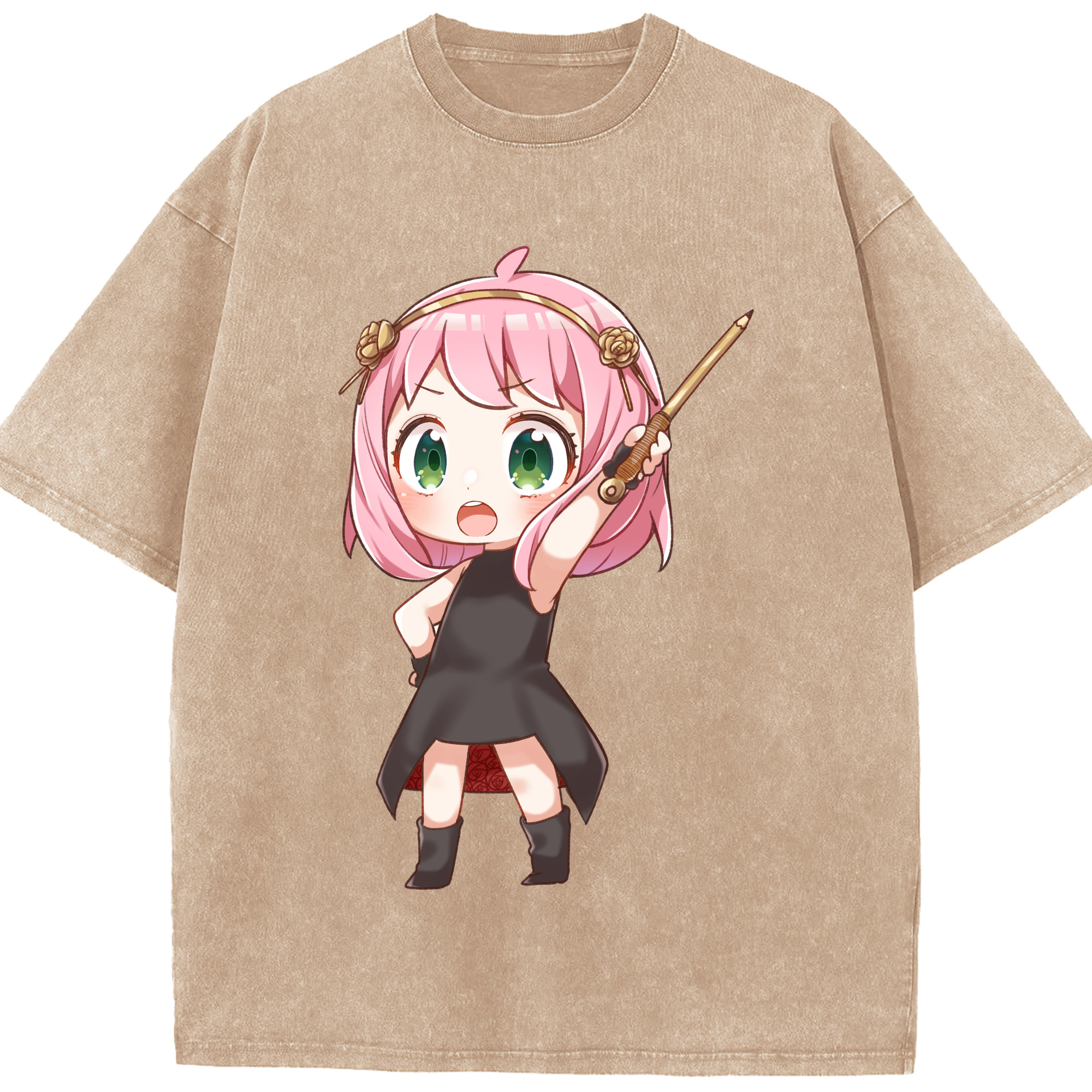 （画像用） SPY×FAMILY间谍家家酒 綿100% ヴィンテージ風 半袖Tシャツ（フロントプリント）