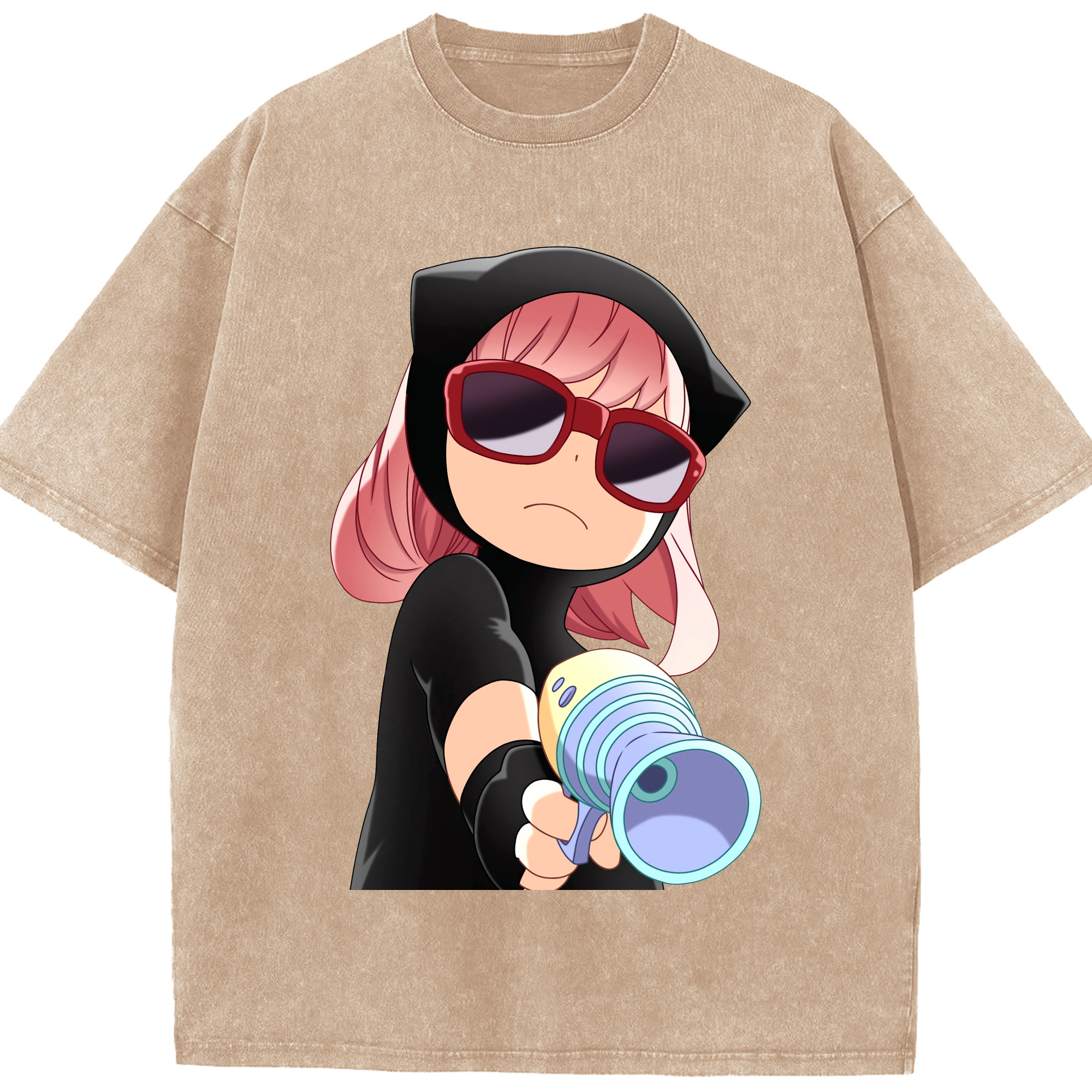 （画像用） SPY×FAMILY间谍家家酒 綿100% ヴィンテージ風 半袖Tシャツ（フロントプリント）
