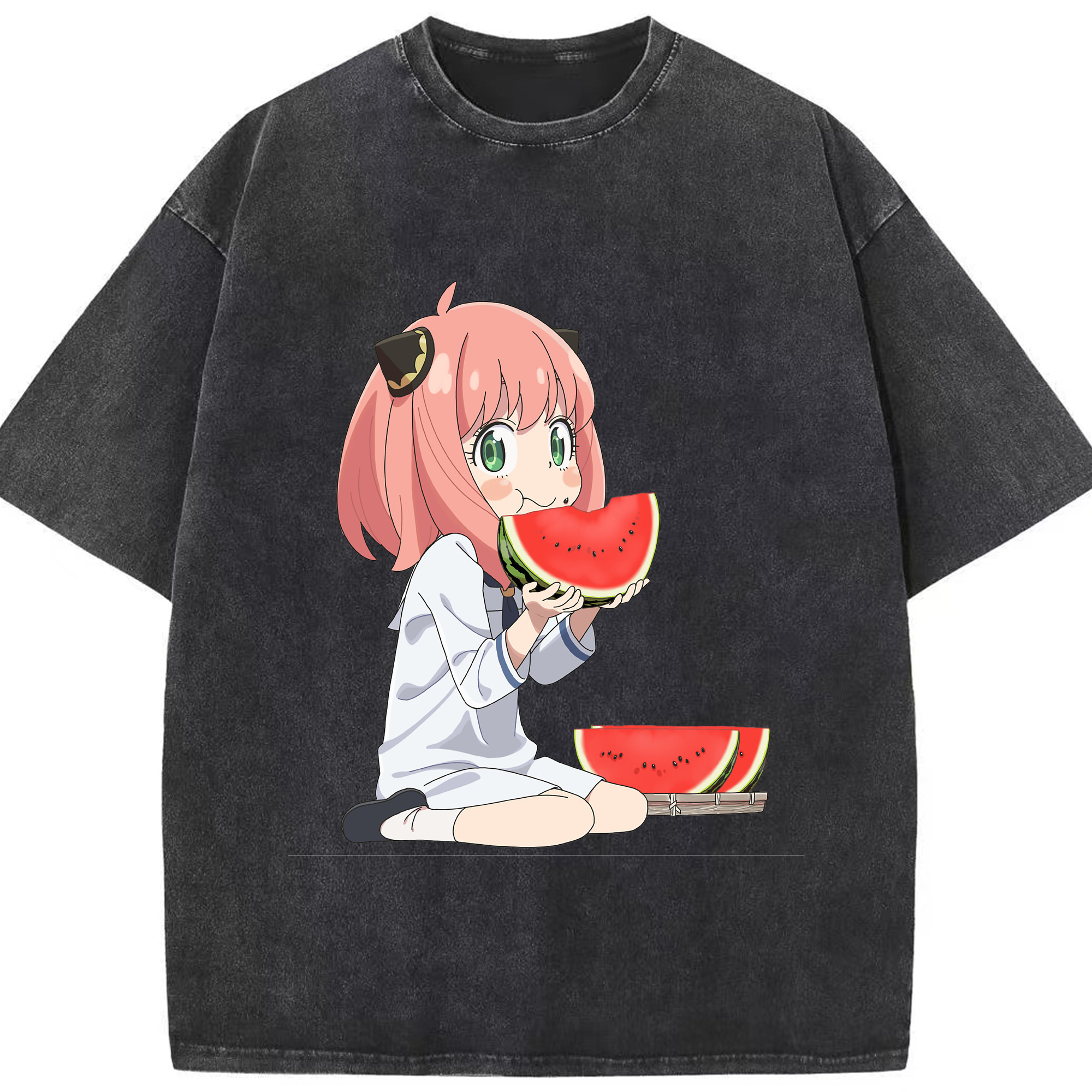 （画像用） SPY×FAMILY间谍家家酒 綿100% ヴィンテージ風 半袖Tシャツ（フロントプリント）