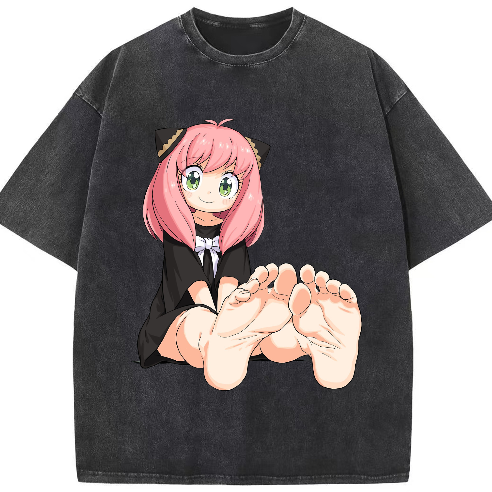 （画像用） SPY×FAMILY间谍家家酒 綿100% ヴィンテージ風 半袖Tシャツ（フロントプリント）