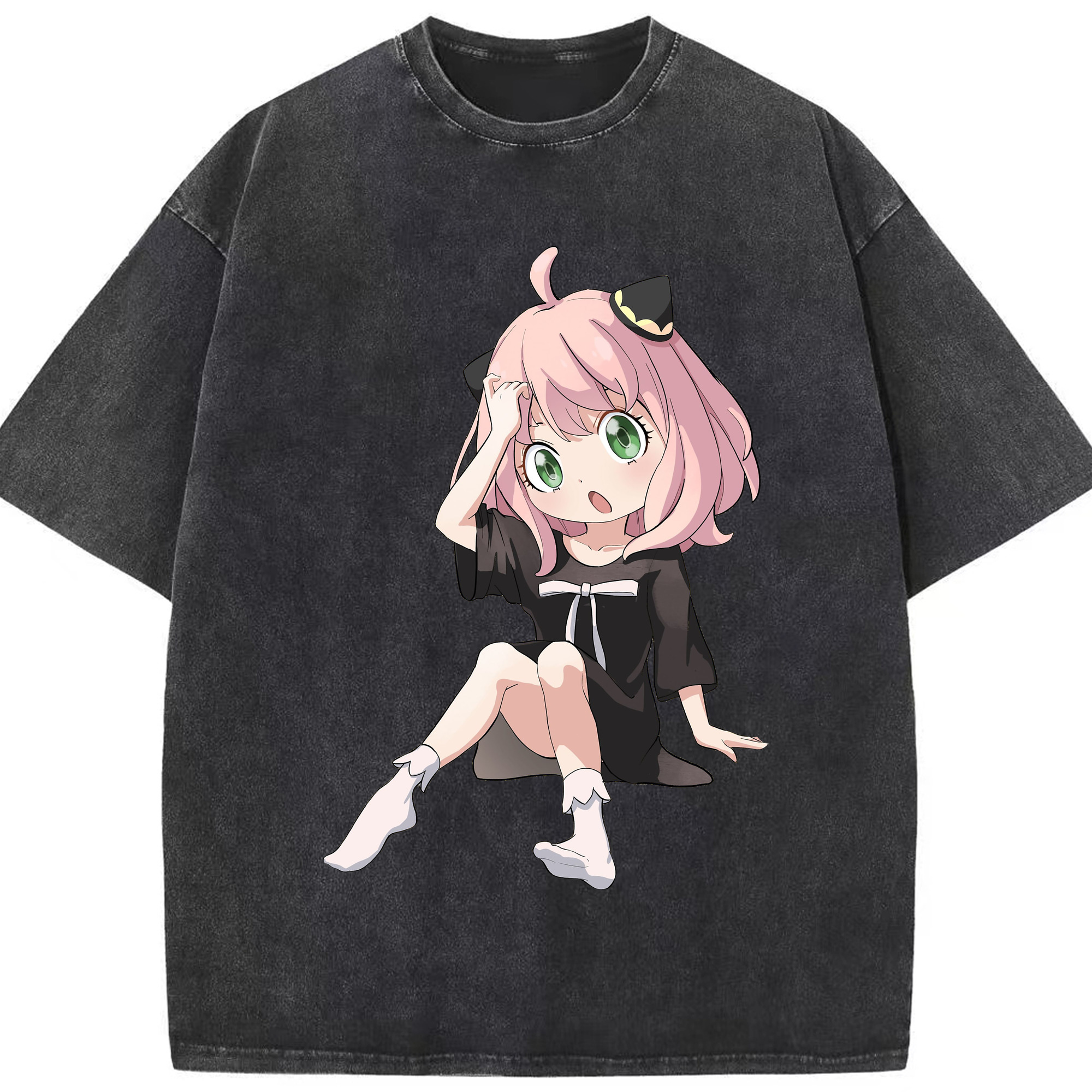 （画像用） SPY×FAMILY间谍家家酒 綿100% ヴィンテージ風 半袖Tシャツ（フロントプリント）