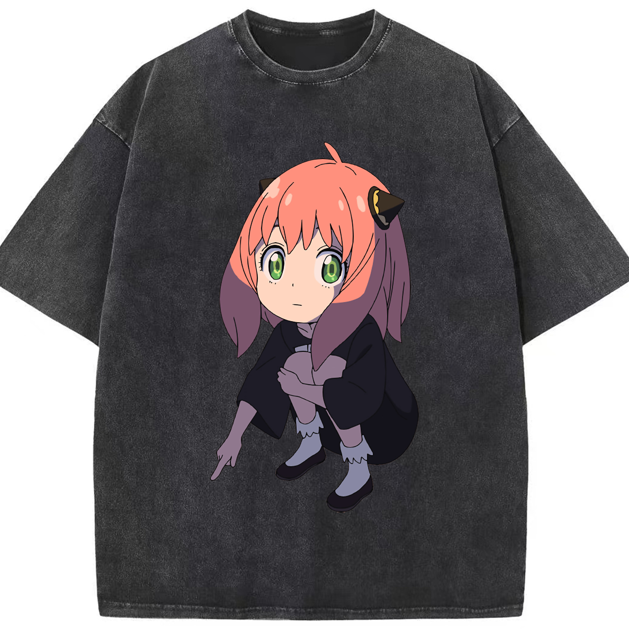（画像用） SPY×FAMILY间谍家家酒 綿100% ヴィンテージ風 半袖Tシャツ（フロントプリント）