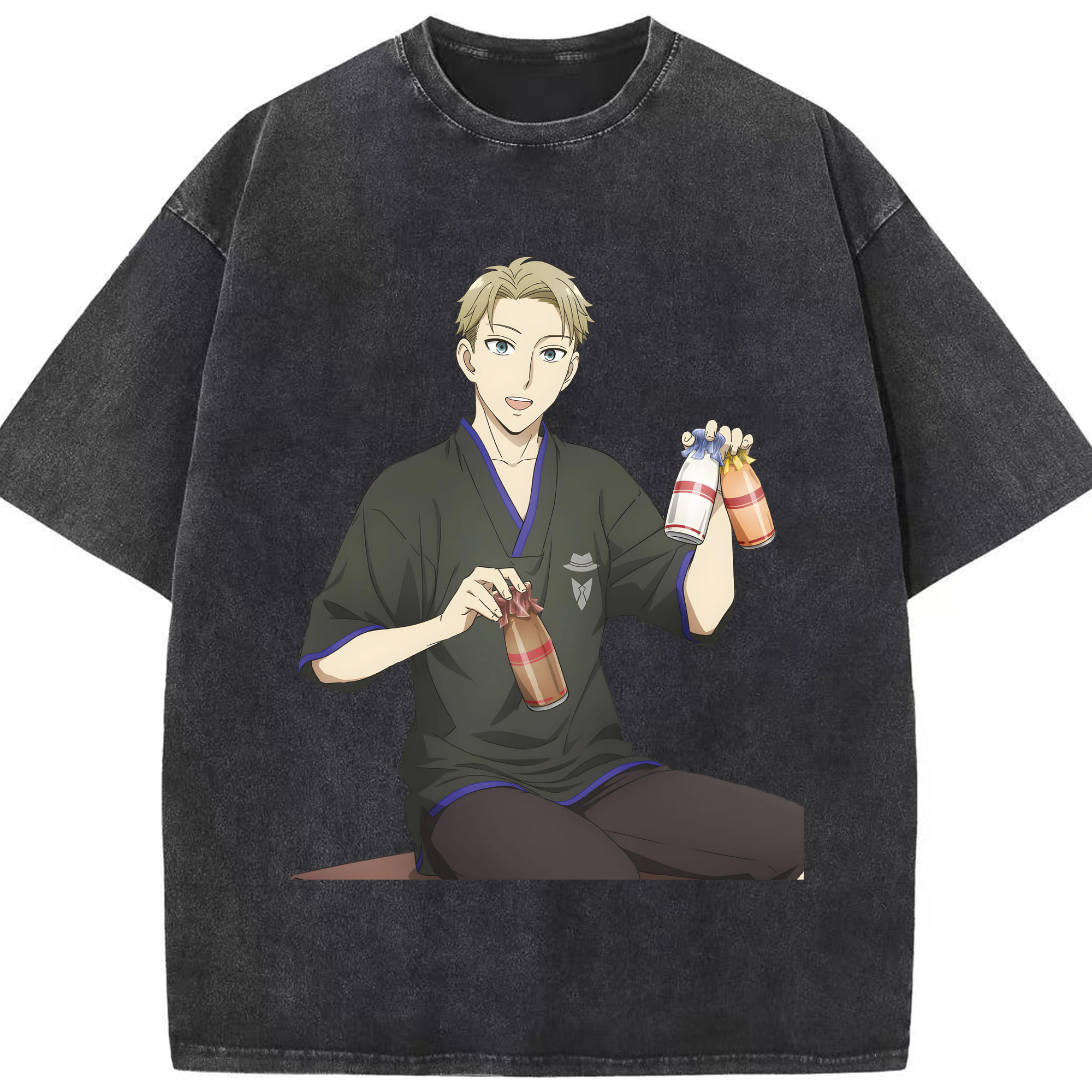 （画像用） SPY×FAMILY间谍家家酒 綿100% ヴィンテージ風 半袖Tシャツ（フロントプリント）