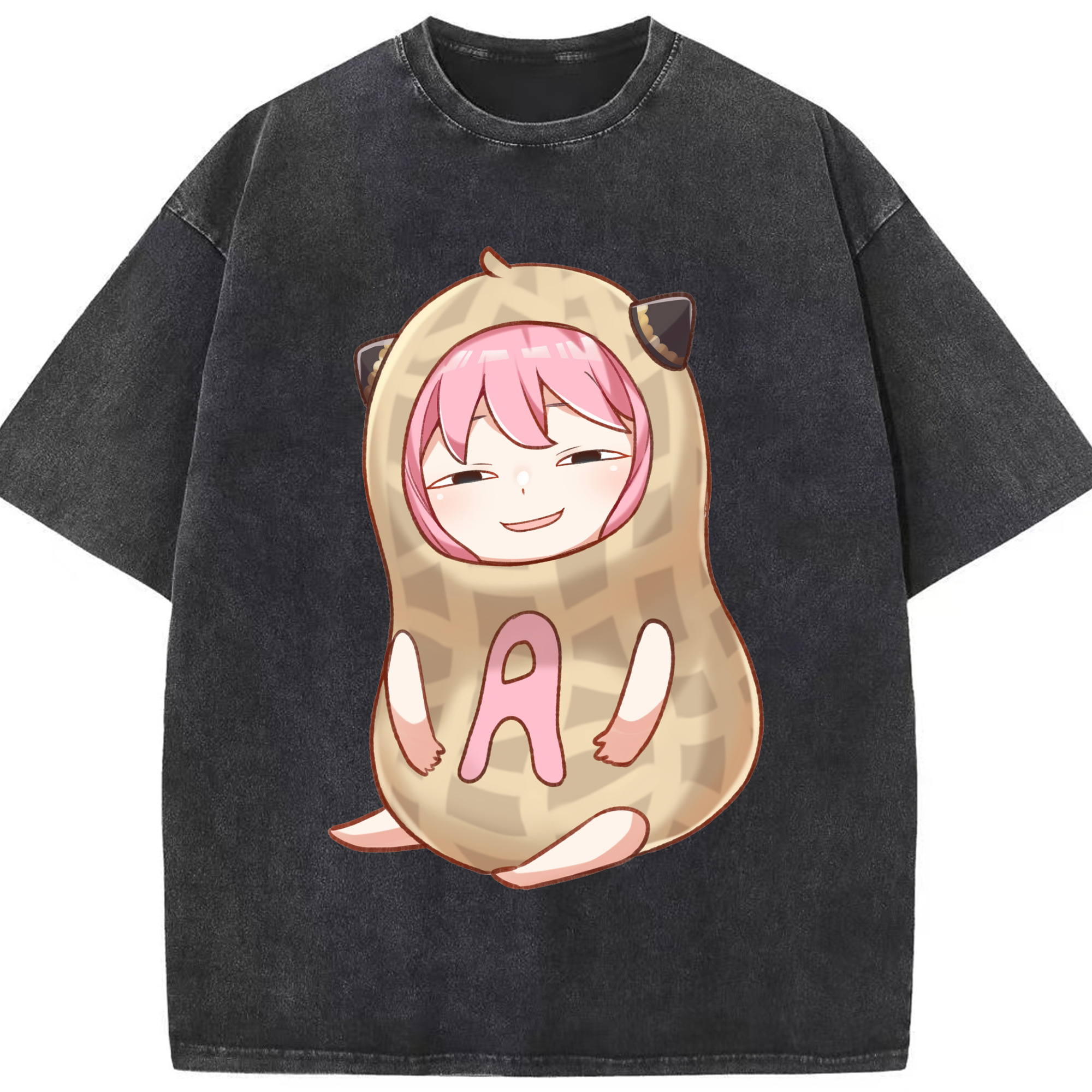 （画像用） SPY×FAMILY间谍家家酒 綿100% ヴィンテージ風 半袖Tシャツ（フロントプリント）