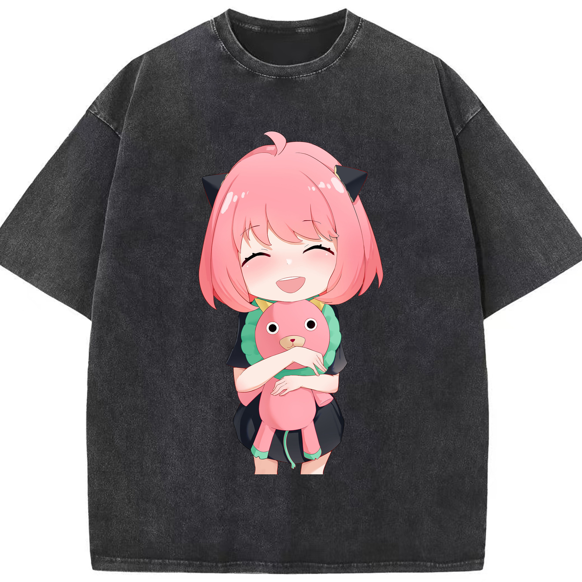 （画像用） SPY×FAMILY间谍家家酒 綿100% ヴィンテージ風 半袖Tシャツ（フロントプリント）