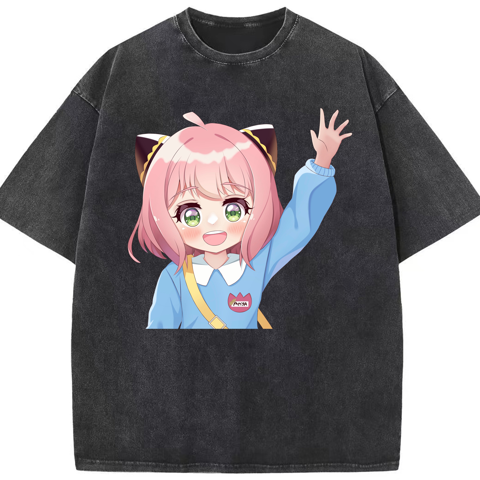 （画像用） SPY×FAMILY间谍家家酒 綿100% ヴィンテージ風 半袖Tシャツ（フロントプリント）