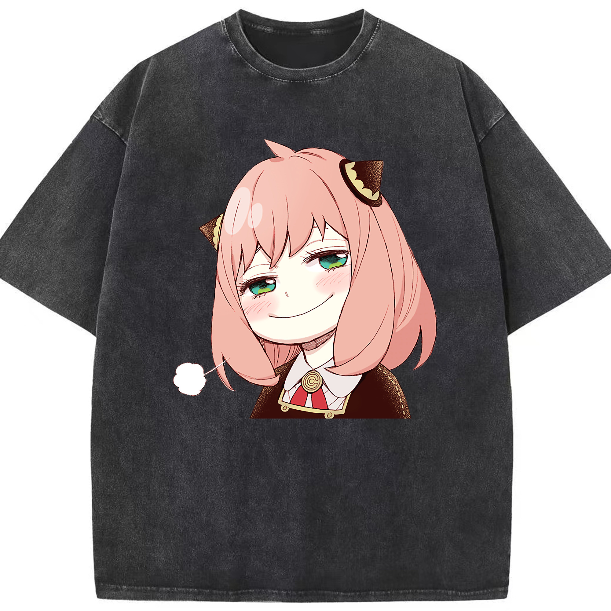 （画像用） SPY×FAMILY间谍家家酒 綿100% ヴィンテージ風 半袖Tシャツ（フロントプリント）