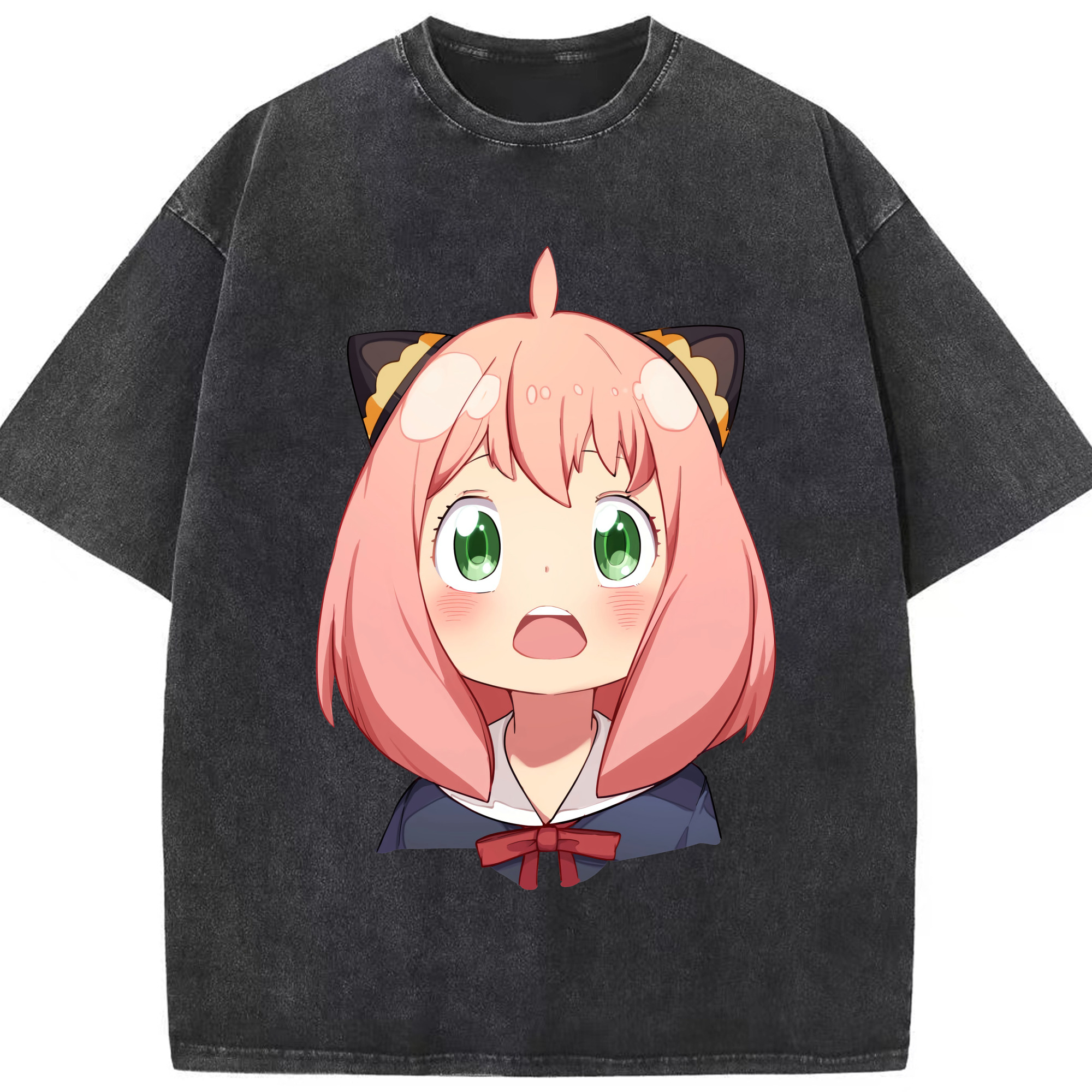 （画像用） SPY×FAMILY间谍家家酒 綿100% ヴィンテージ風 半袖Tシャツ（フロントプリント）