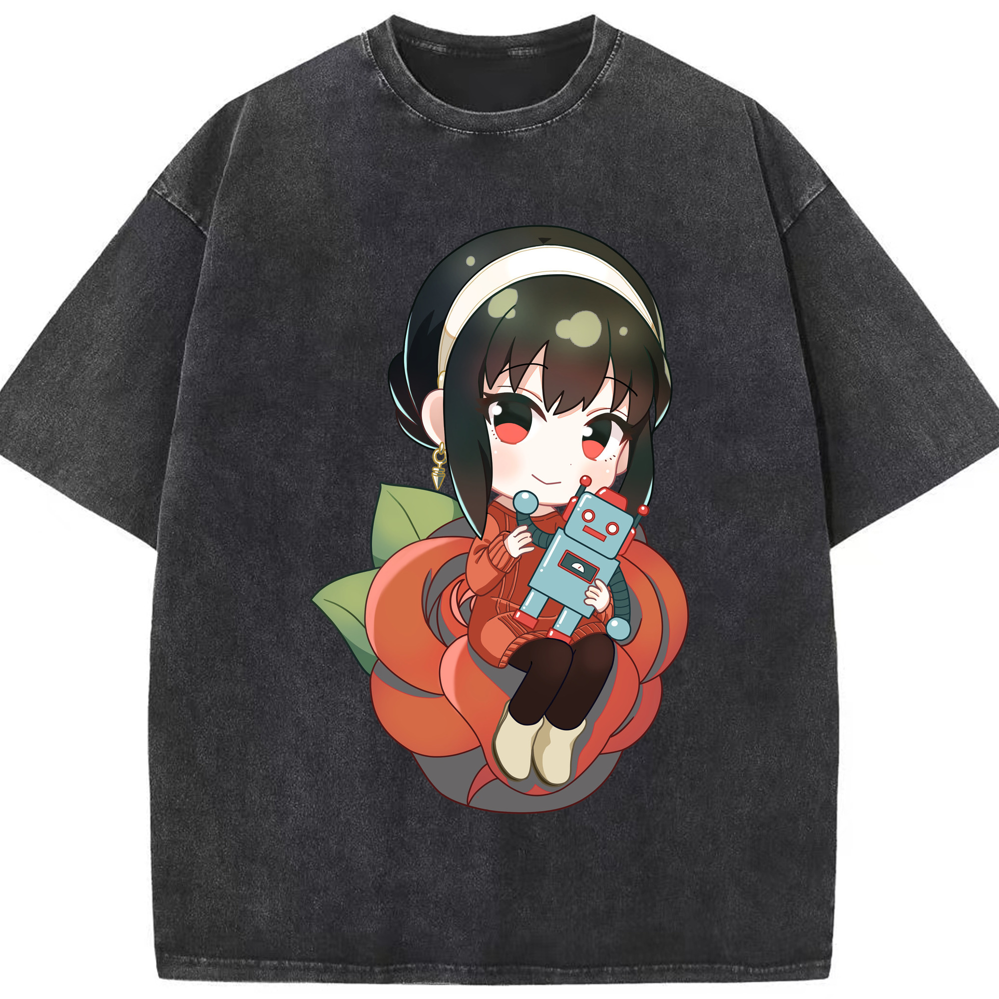 （画像用） SPY×FAMILY间谍家家酒 綿100% ヴィンテージ風 半袖Tシャツ（フロントプリント）