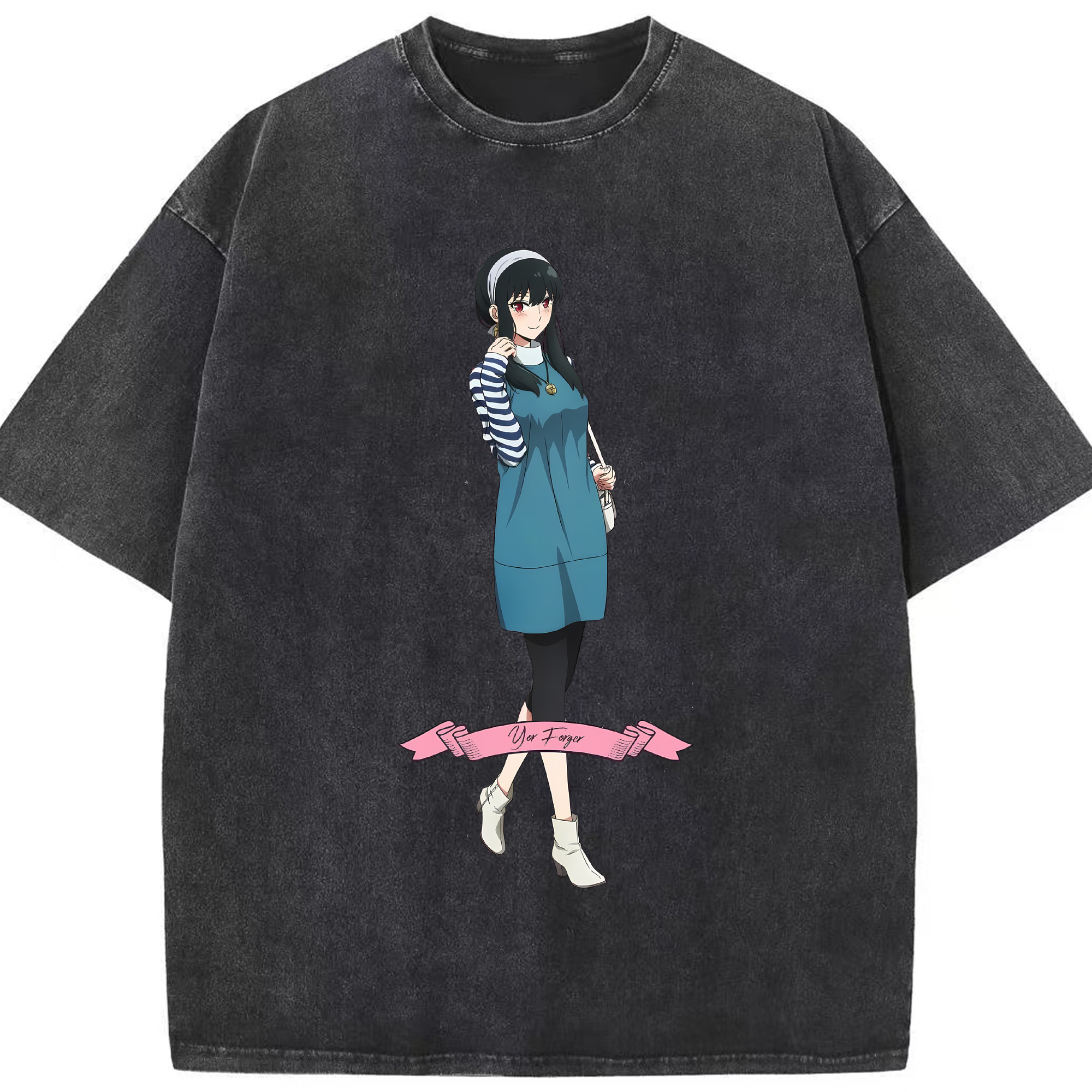 （画像用） SPY×FAMILY间谍家家酒 綿100% ヴィンテージ風 半袖Tシャツ（フロントプリント）