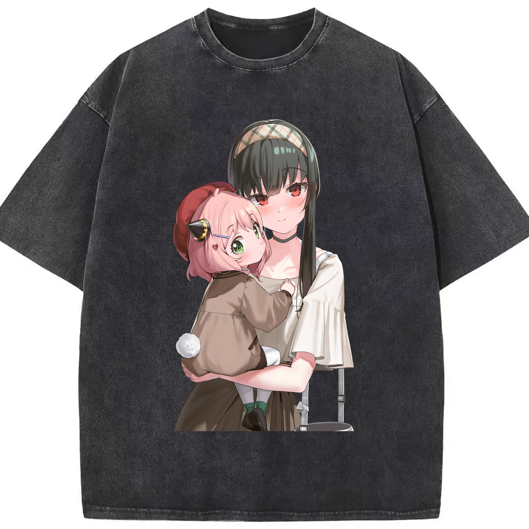 （画像用） SPY×FAMILY间谍家家酒 綿100% ヴィンテージ風 半袖Tシャツ（フロントプリント）