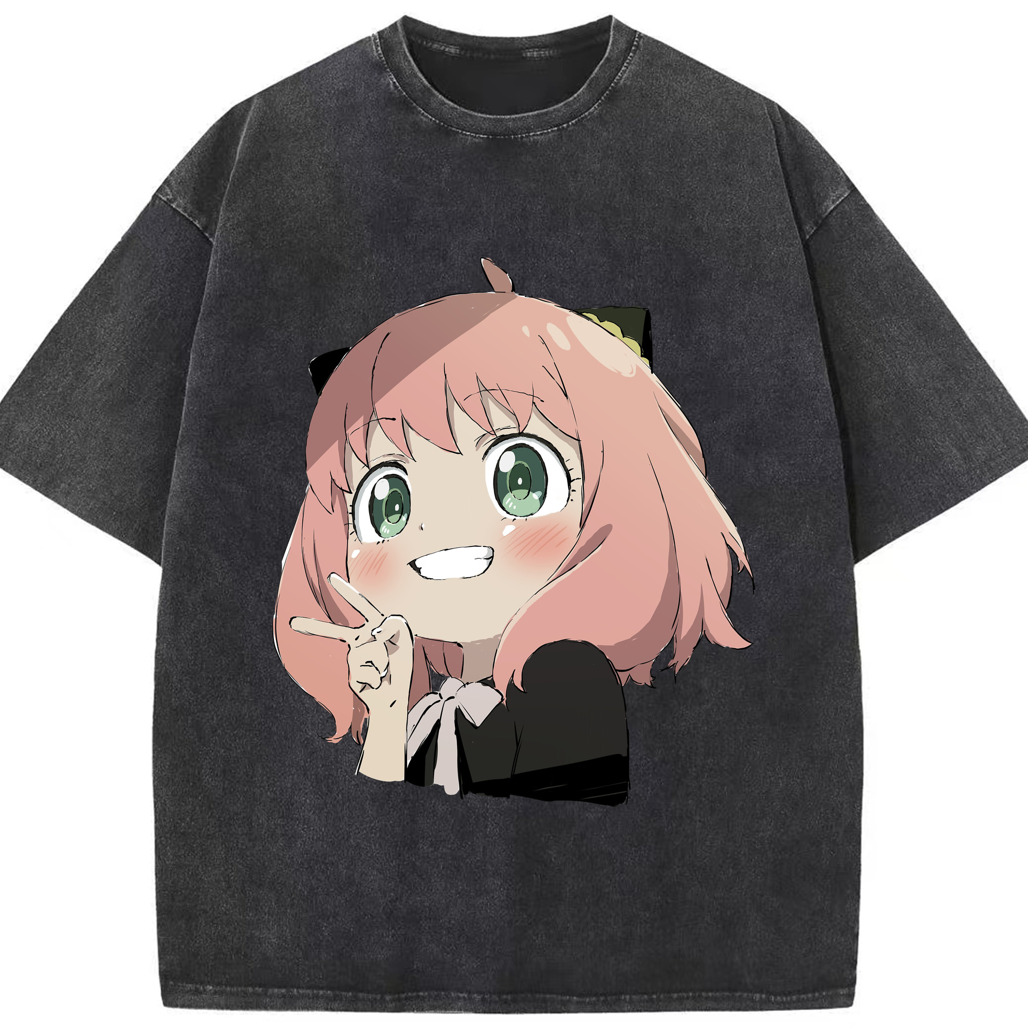 （画像用） SPY×FAMILY间谍家家酒 綿100% ヴィンテージ風 半袖Tシャツ（フロントプリント）