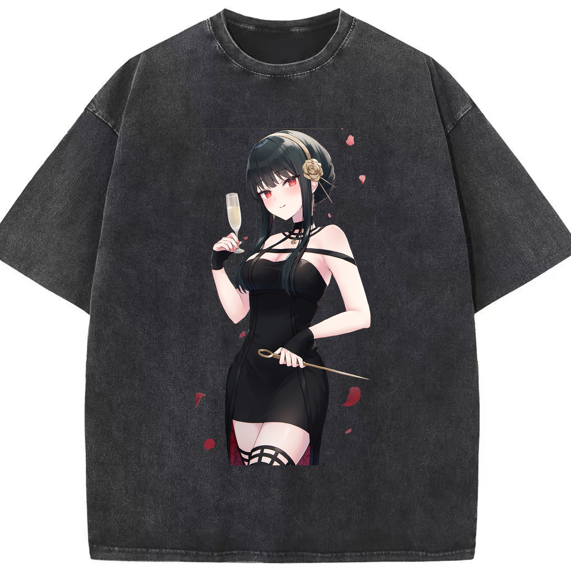 （画像用） SPY×FAMILY间谍家家酒 綿100% ヴィンテージ風 半袖Tシャツ（フロントプリント）