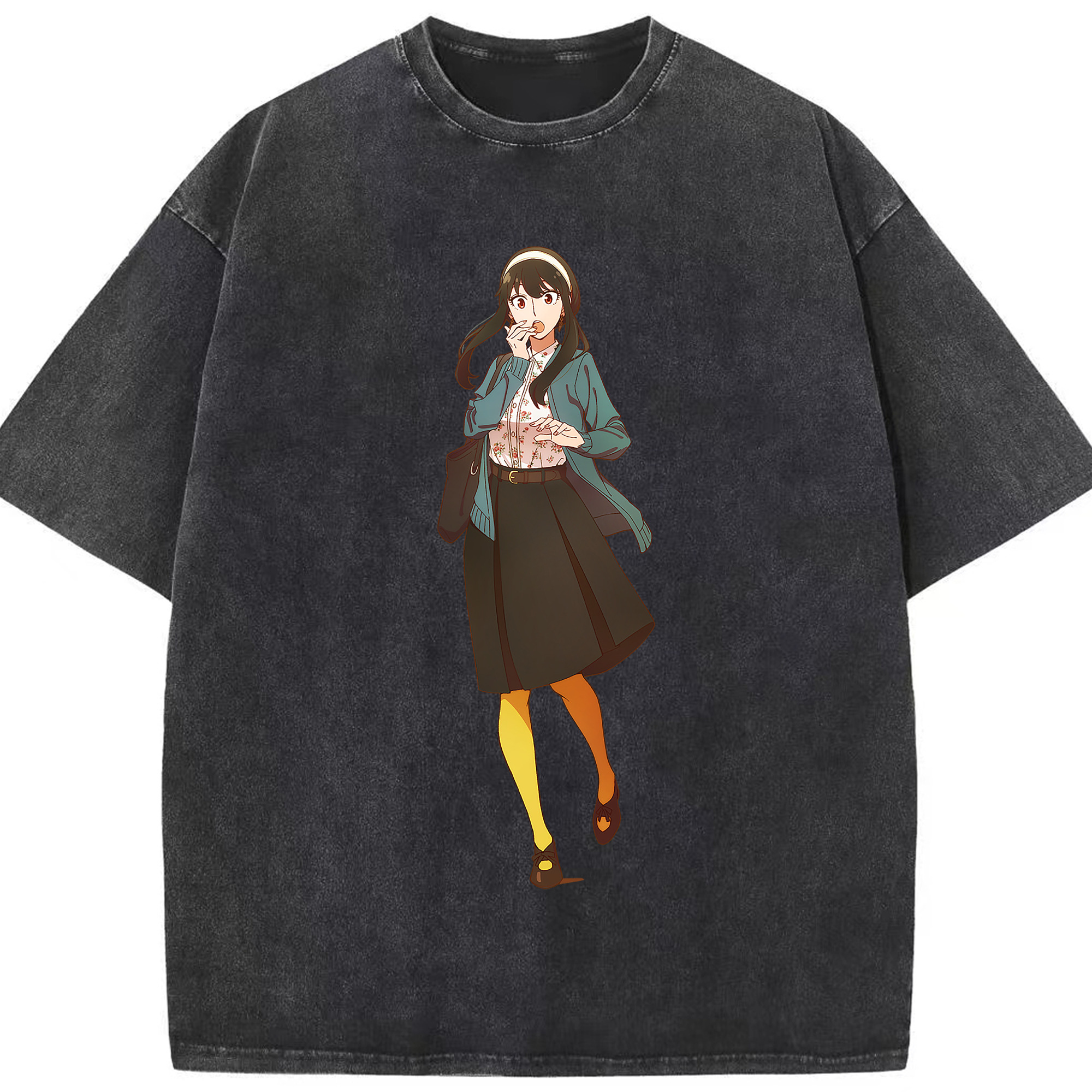 （画像用） SPY×FAMILY间谍家家酒 綿100% ヴィンテージ風 半袖Tシャツ（フロントプリント）