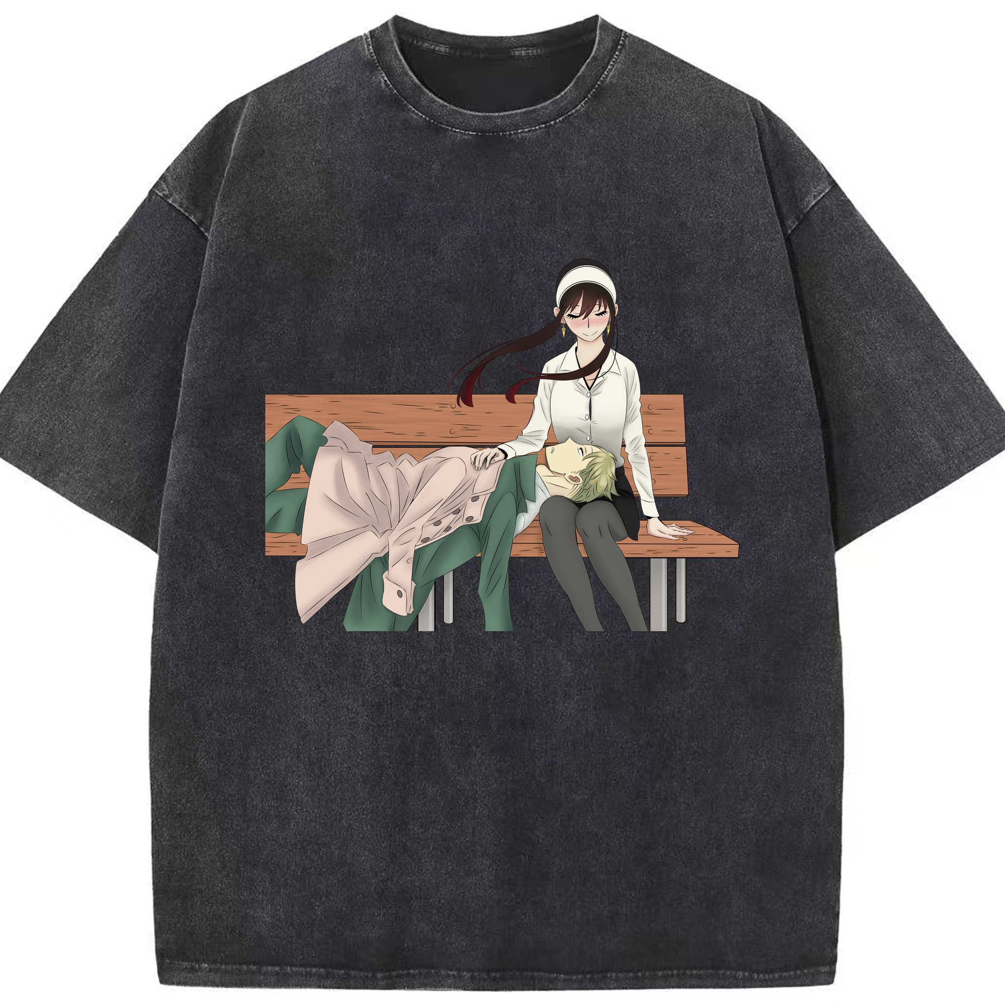 （画像用） SPY×FAMILY间谍家家酒 綿100% ヴィンテージ風 半袖Tシャツ（フロントプリント）