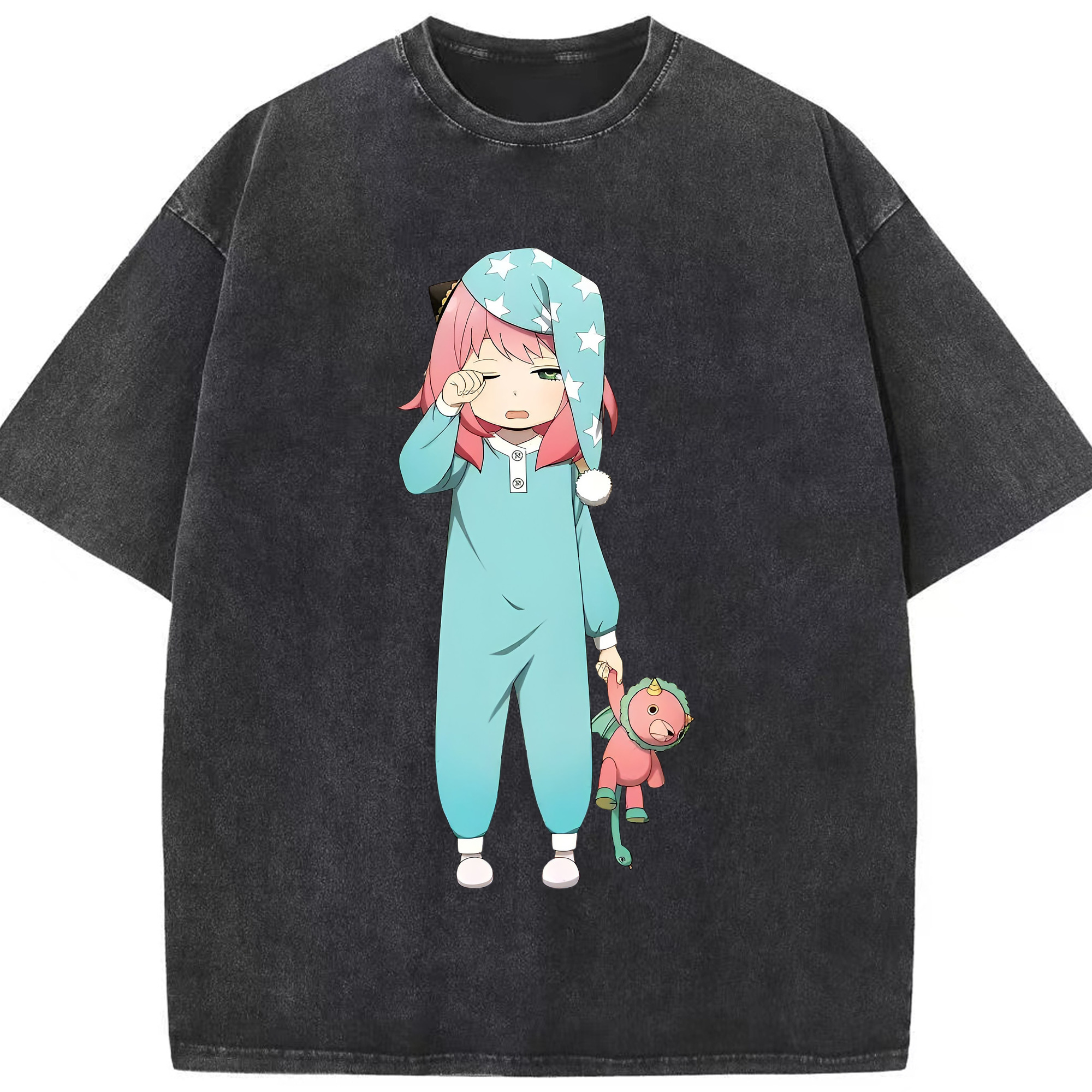 （画像用） SPY×FAMILY间谍家家酒 綿100% ヴィンテージ風 半袖Tシャツ（フロントプリント）