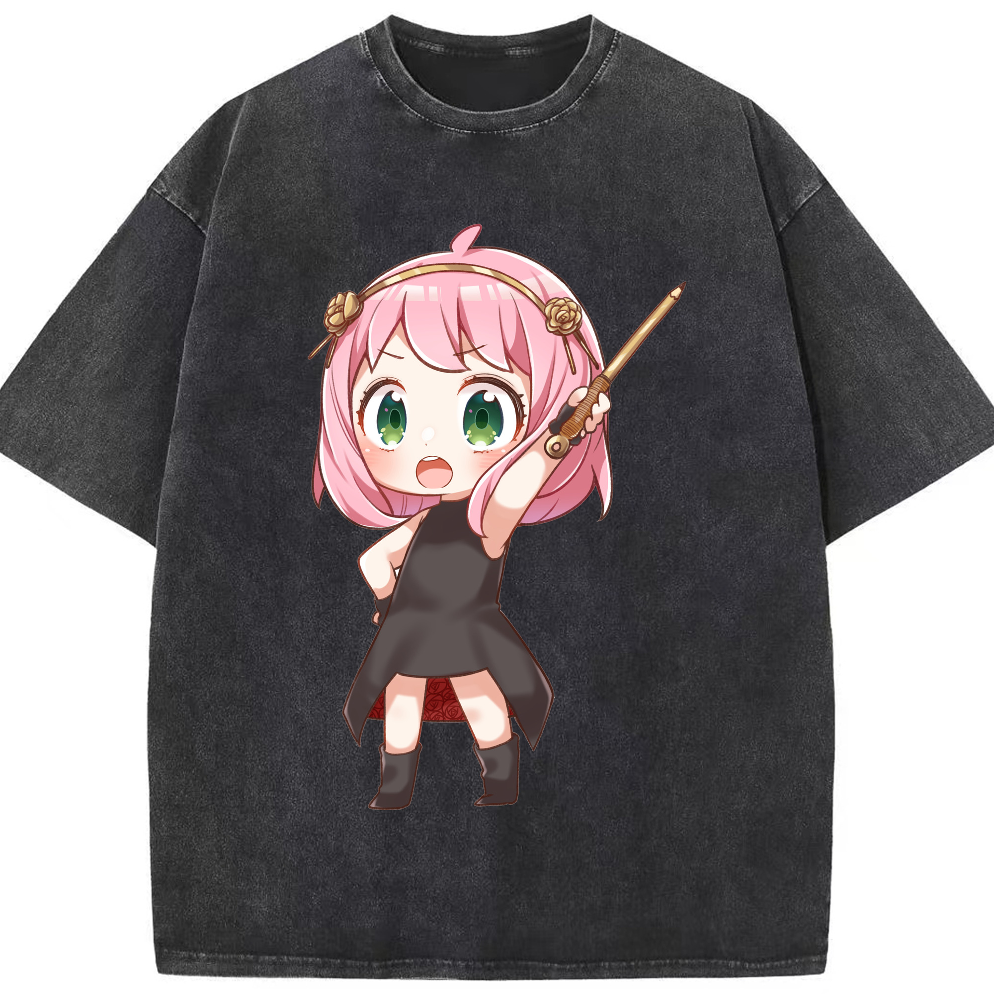（画像用） SPY×FAMILY间谍家家酒 綿100% ヴィンテージ風 半袖Tシャツ（フロントプリント）