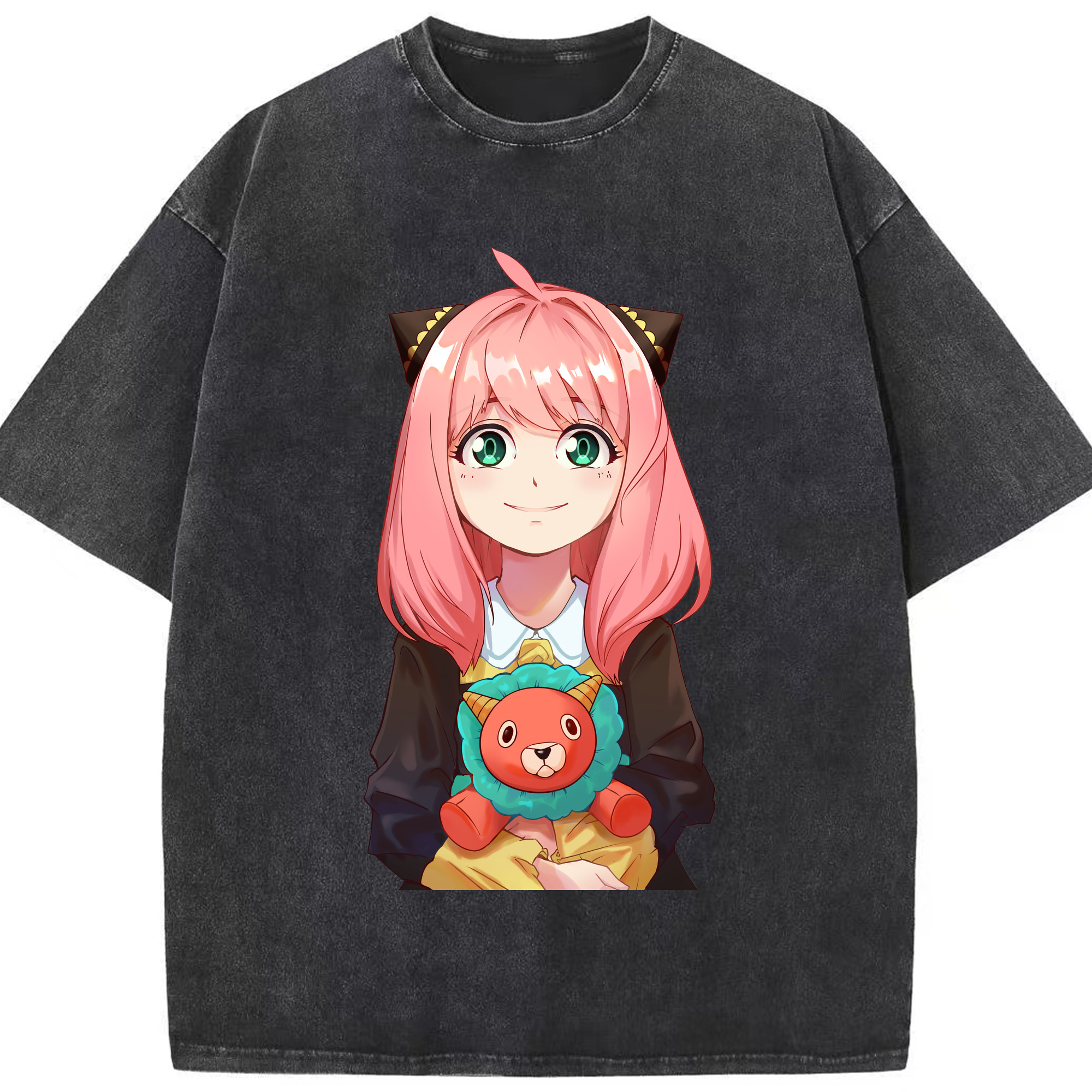 （画像用） SPY×FAMILY间谍家家酒 綿100% ヴィンテージ風 半袖Tシャツ（フロントプリント）