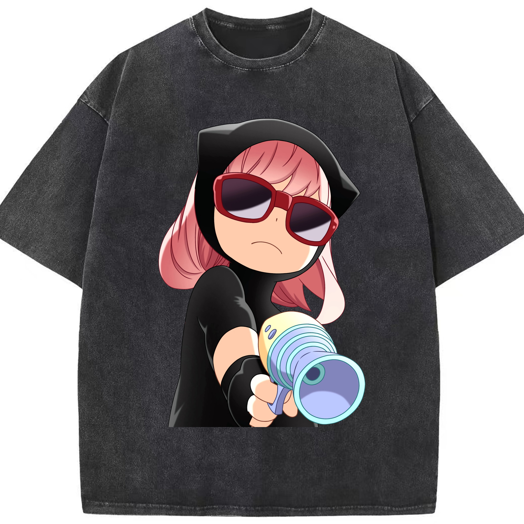 （画像用） SPY×FAMILY间谍家家酒 綿100% ヴィンテージ風 半袖Tシャツ（フロントプリント）