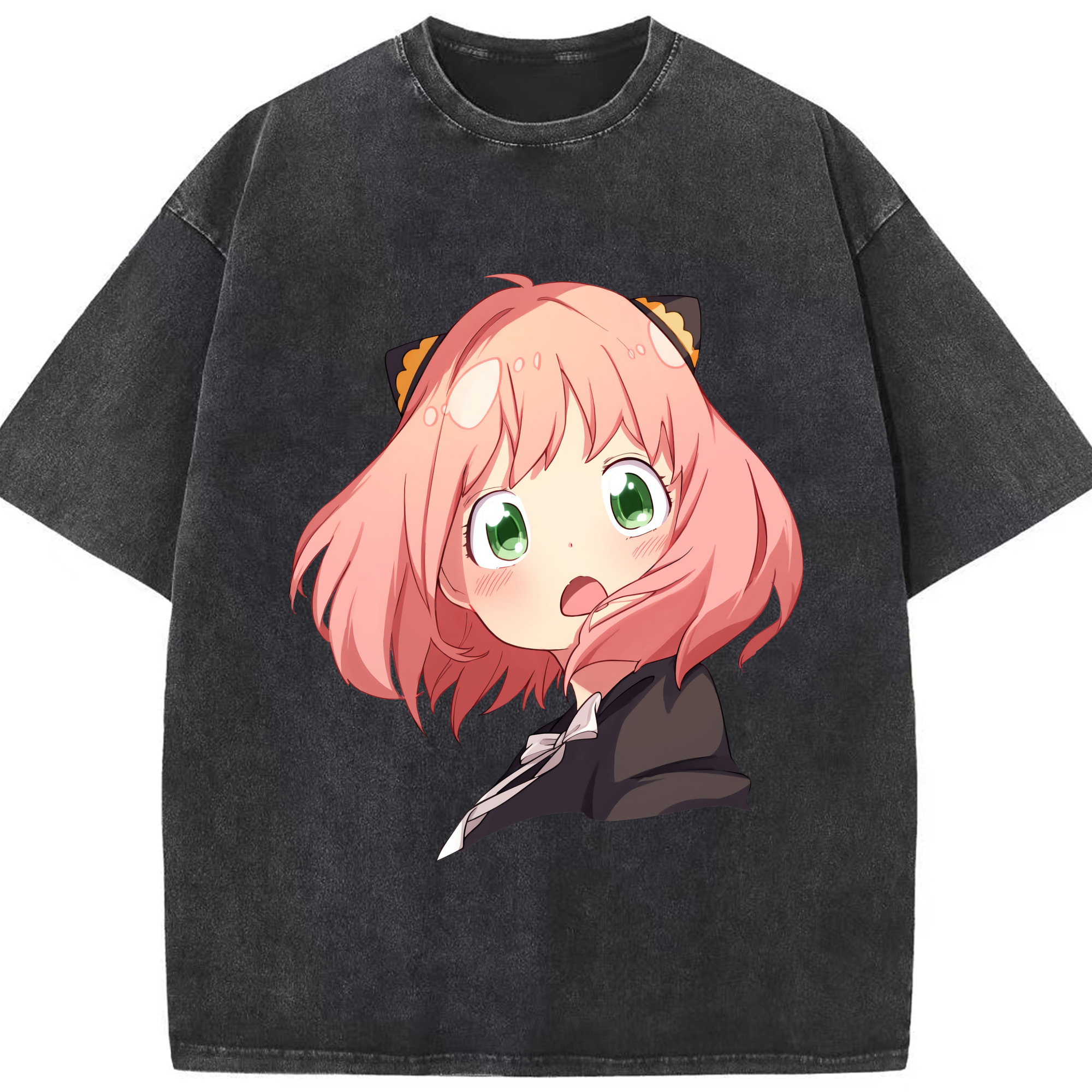 （画像用） SPY×FAMILY间谍家家酒 綿100% ヴィンテージ風 半袖Tシャツ（フロントプリント）