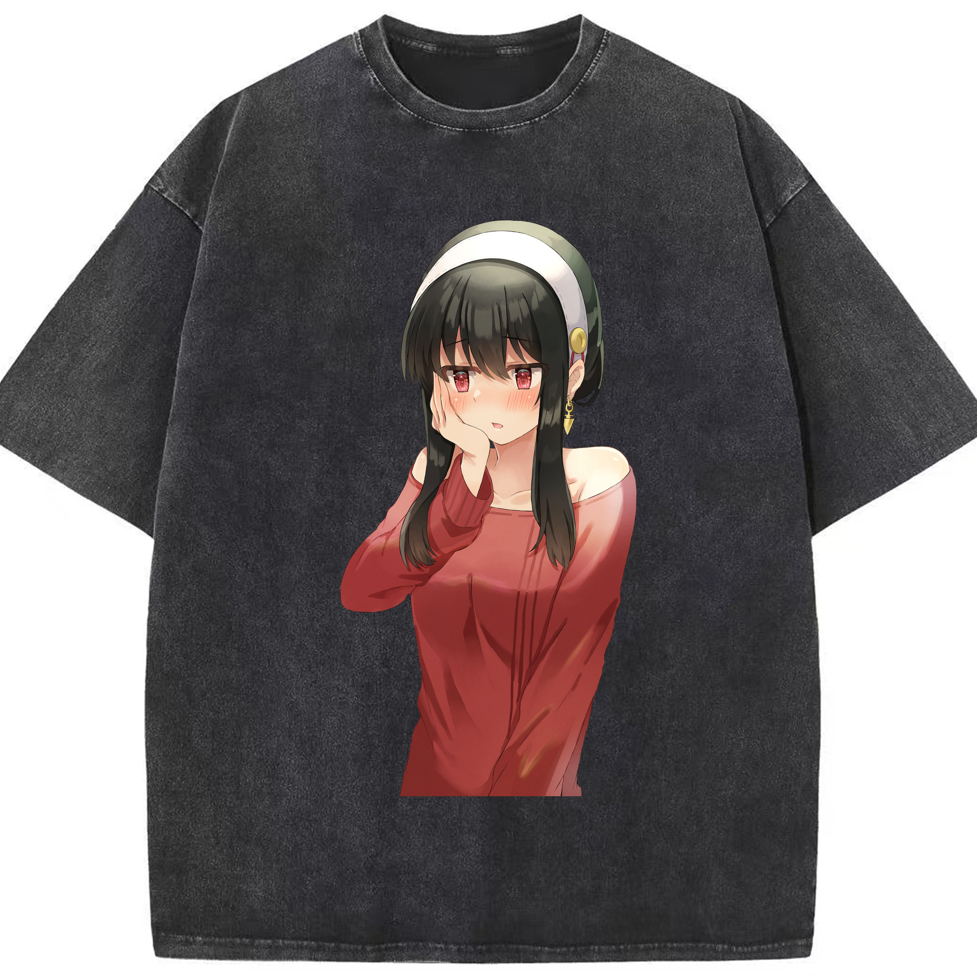 （画像用） SPY×FAMILY间谍家家酒 綿100% ヴィンテージ風 半袖Tシャツ（フロントプリント）