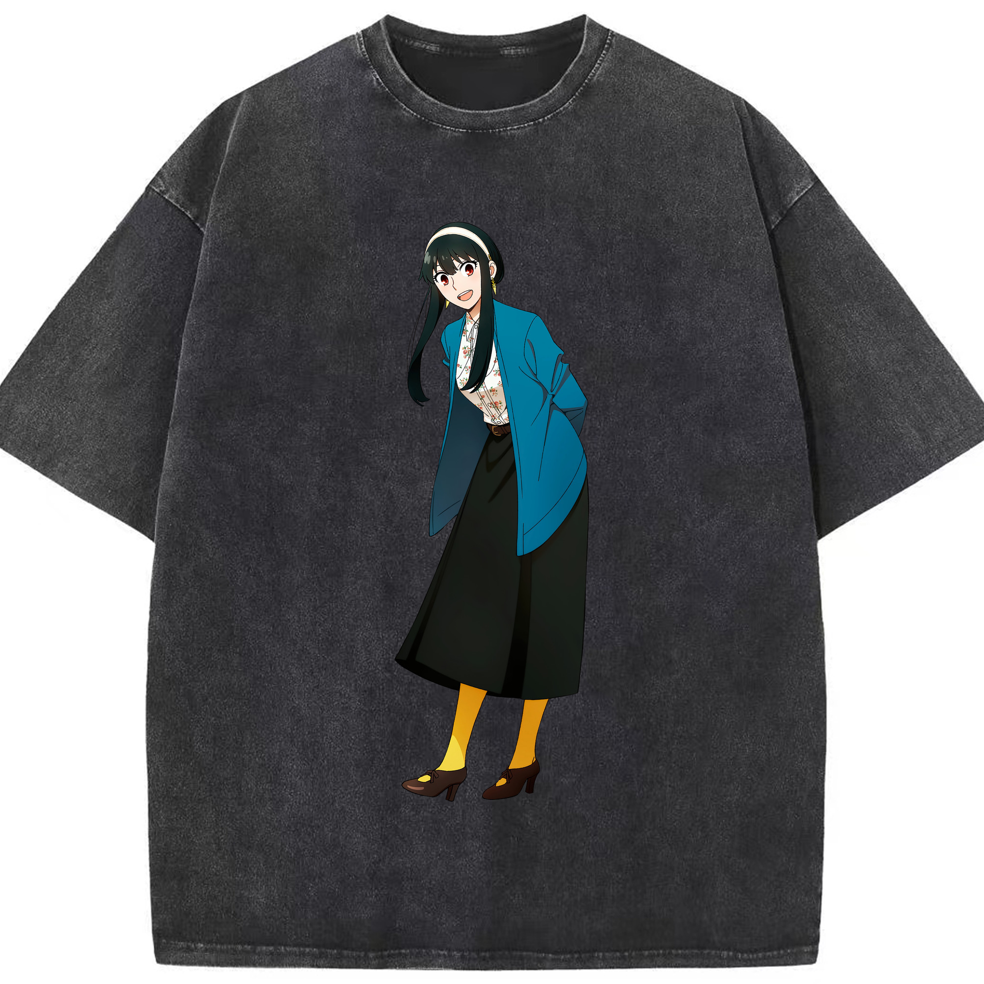 （画像用） SPY×FAMILY间谍家家酒 綿100% ヴィンテージ風 半袖Tシャツ（フロントプリント）