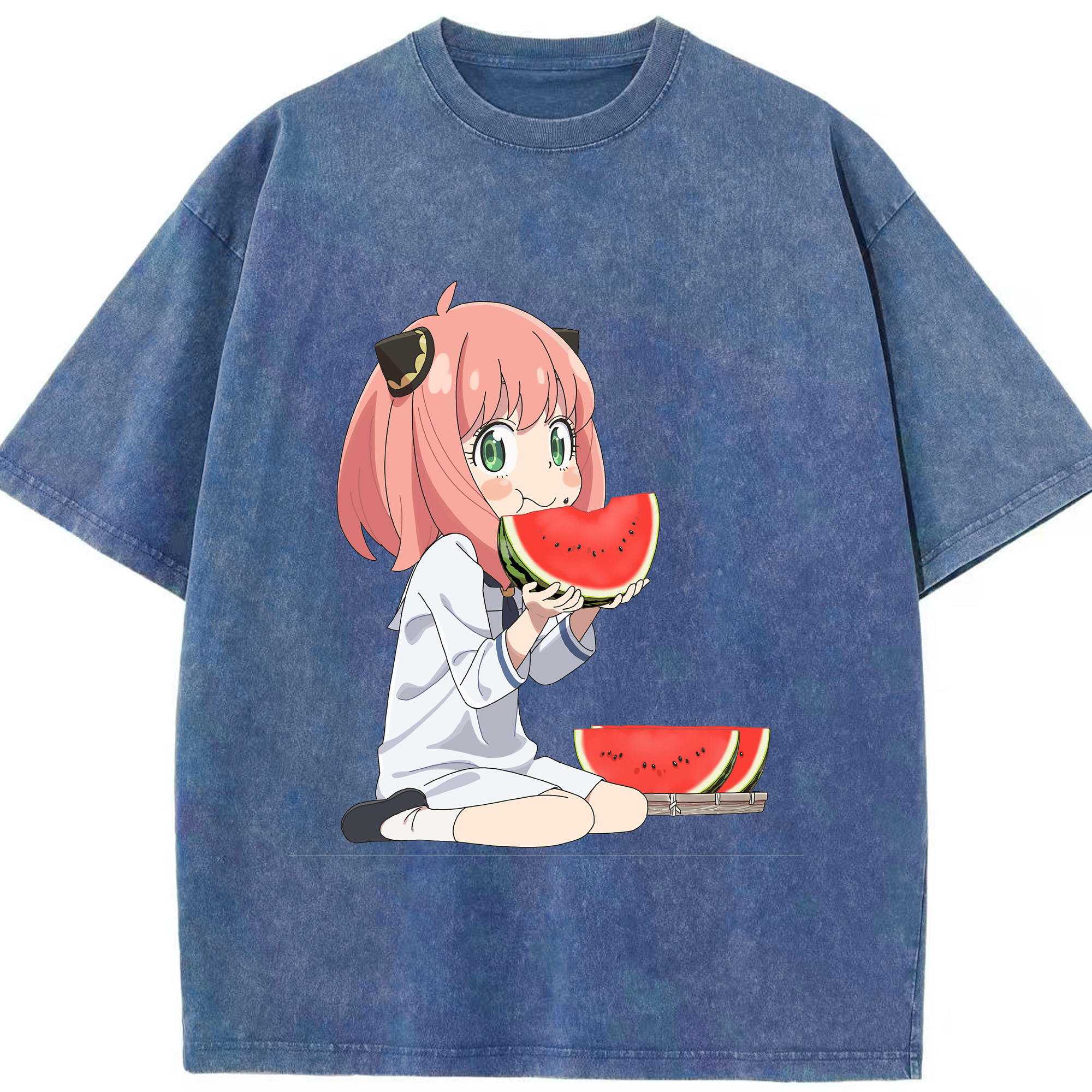 （画像用） SPY×FAMILY间谍家家酒 綿100% ヴィンテージ風 半袖Tシャツ（フロントプリント）