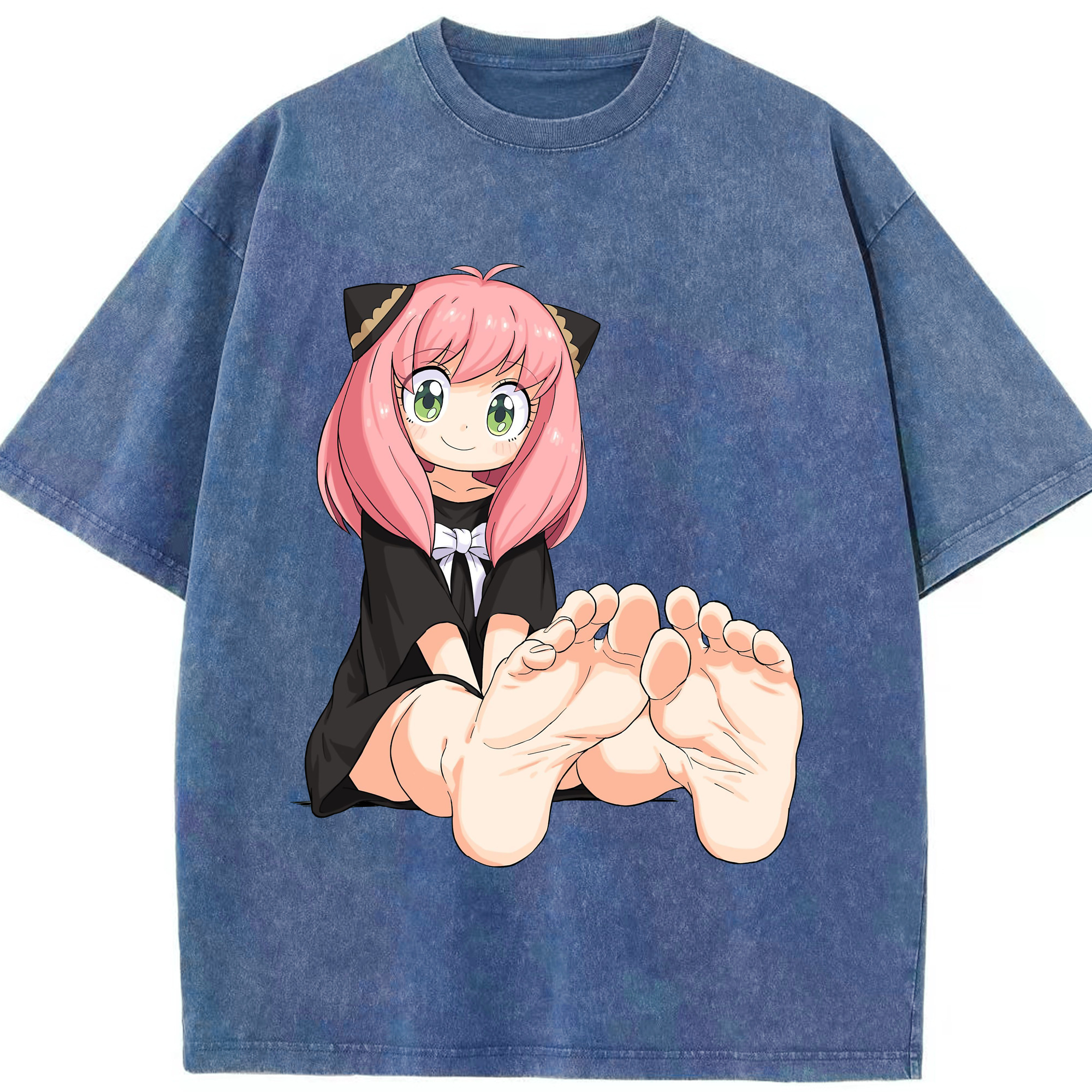 （画像用） SPY×FAMILY间谍家家酒 綿100% ヴィンテージ風 半袖Tシャツ（フロントプリント）